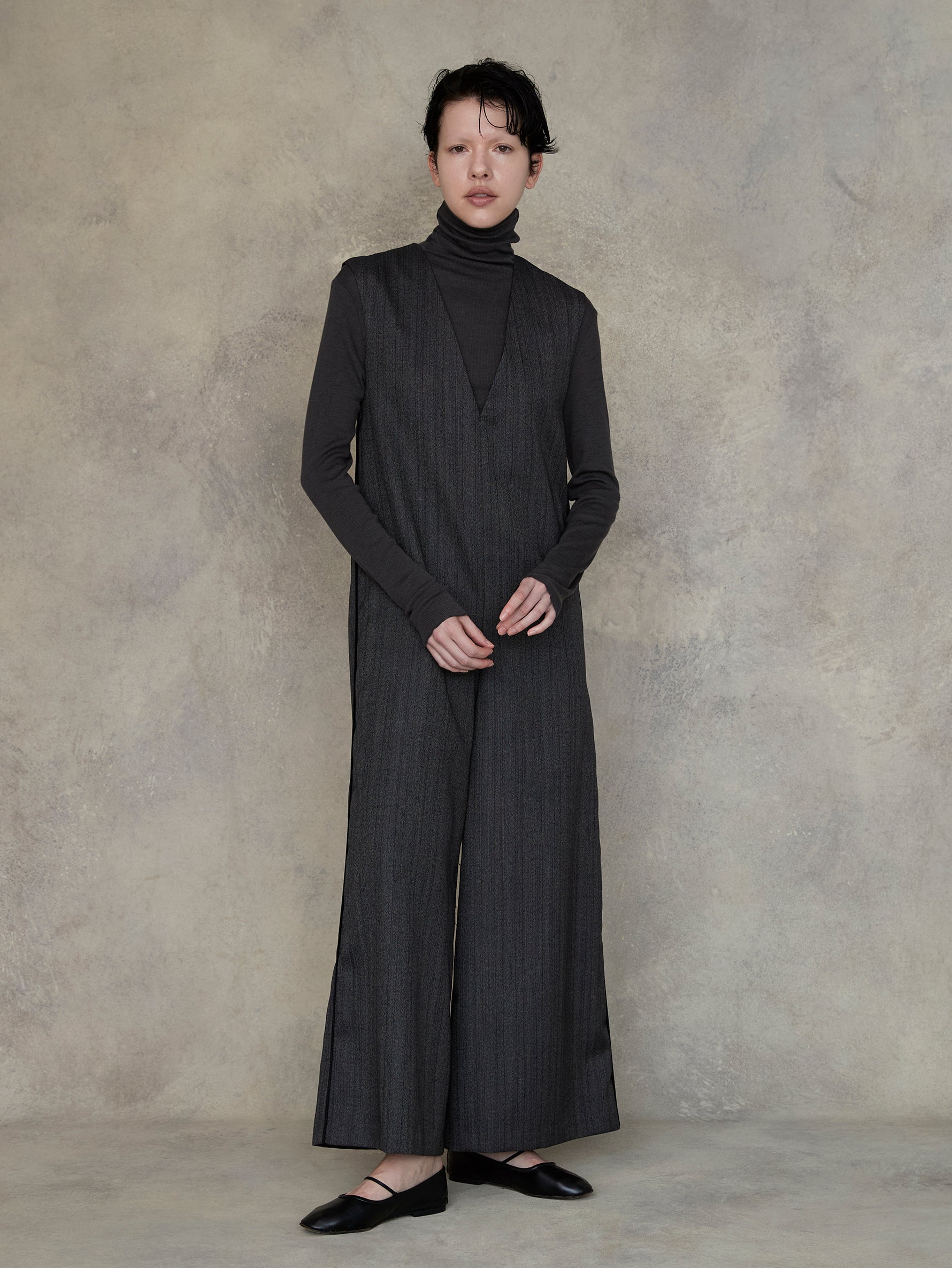 ウールシルクボトルネックプルオーバー/TBEA-293