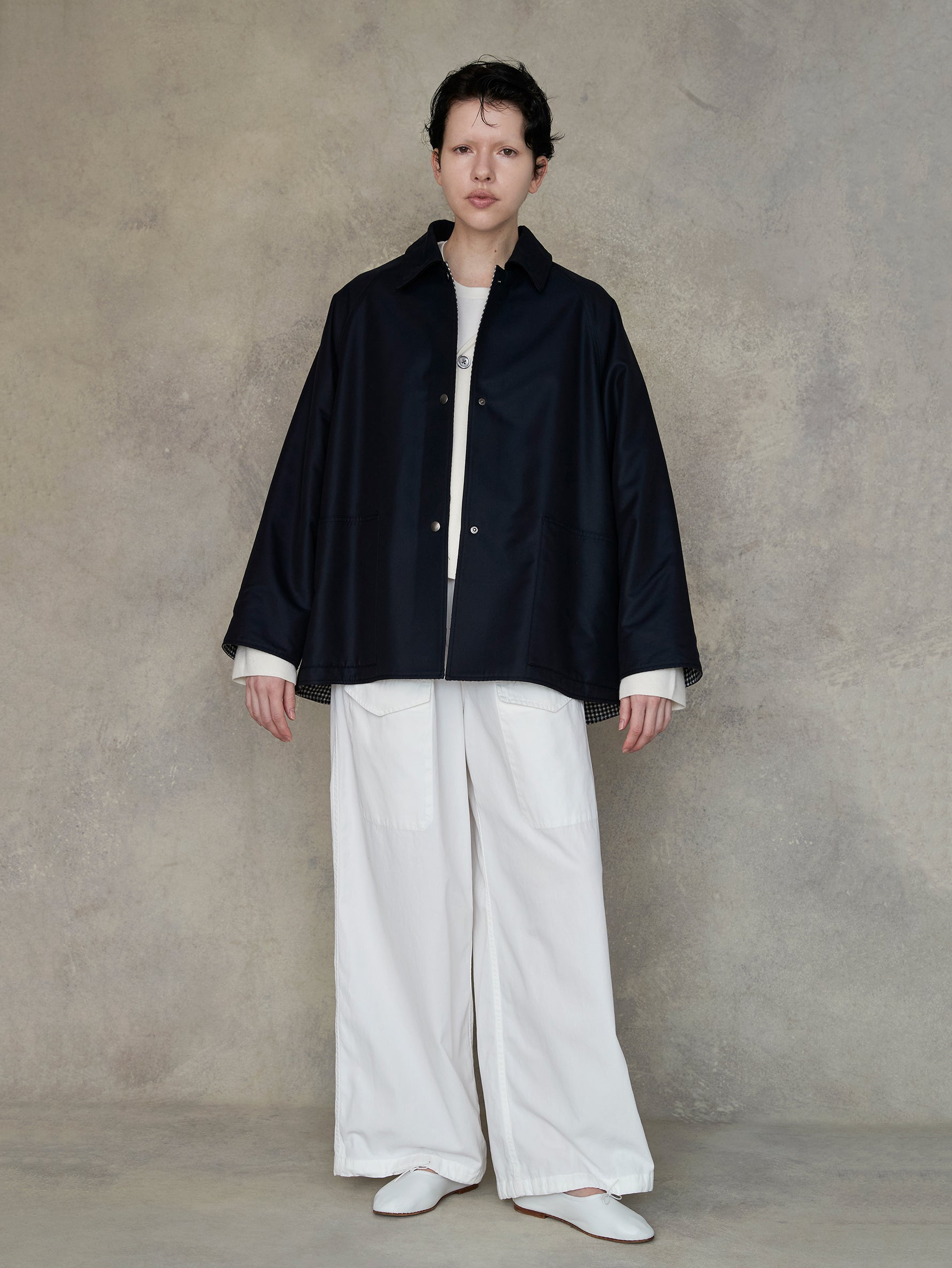 リバーシブルショートコート/TBEA-041