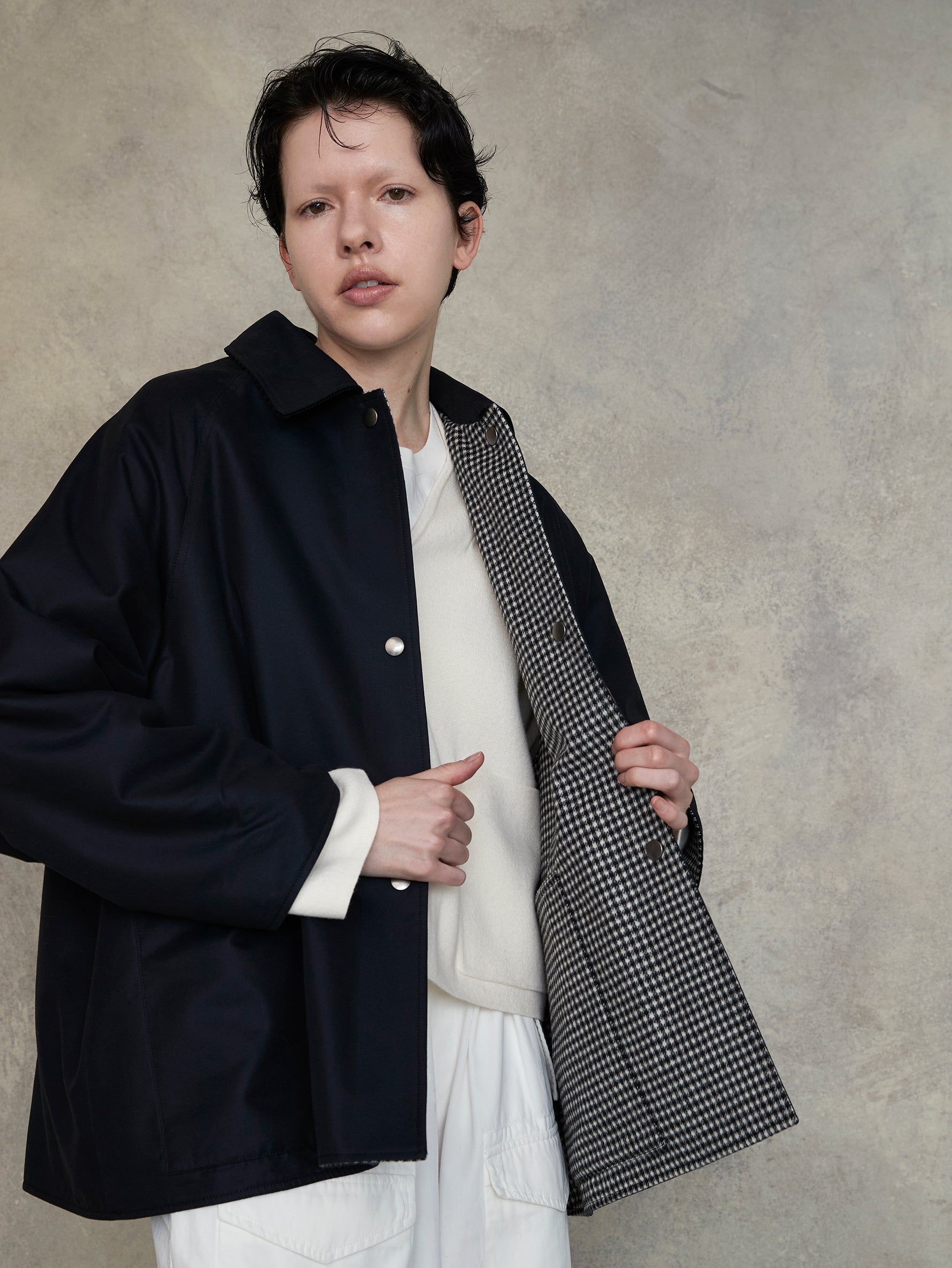 リバーシブルショートコート/TBEA-041