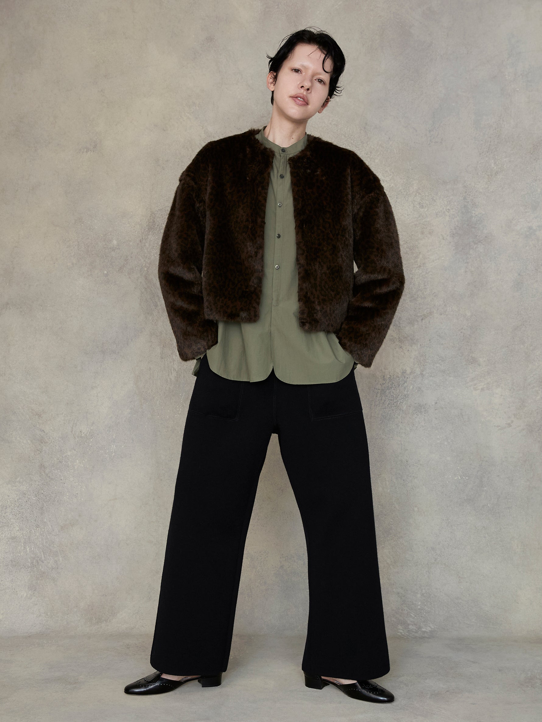 ハーブノーカラーシャツ/TBEA-111