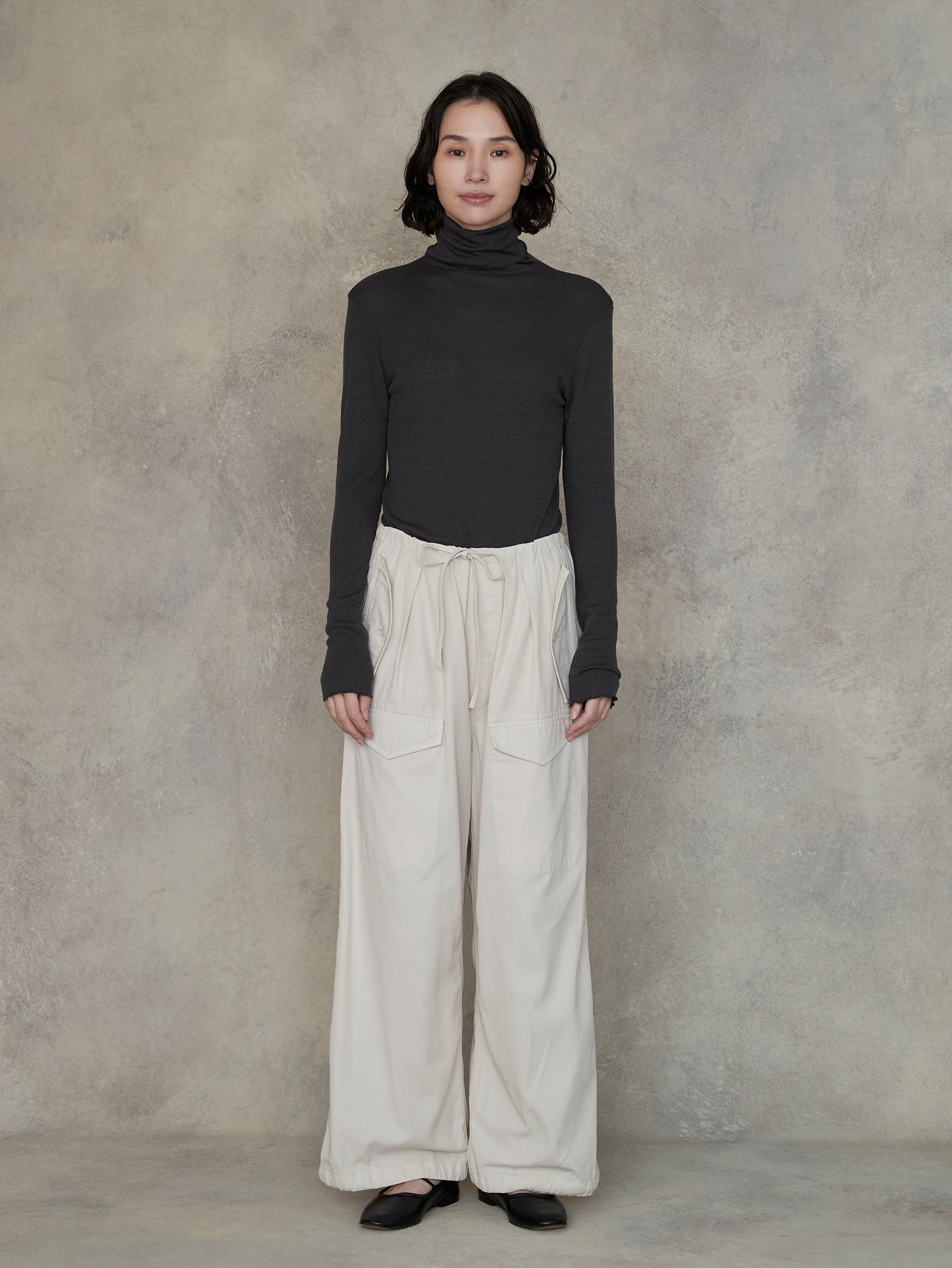 ウールシルクボトルネックプルオーバー/TBEA-293