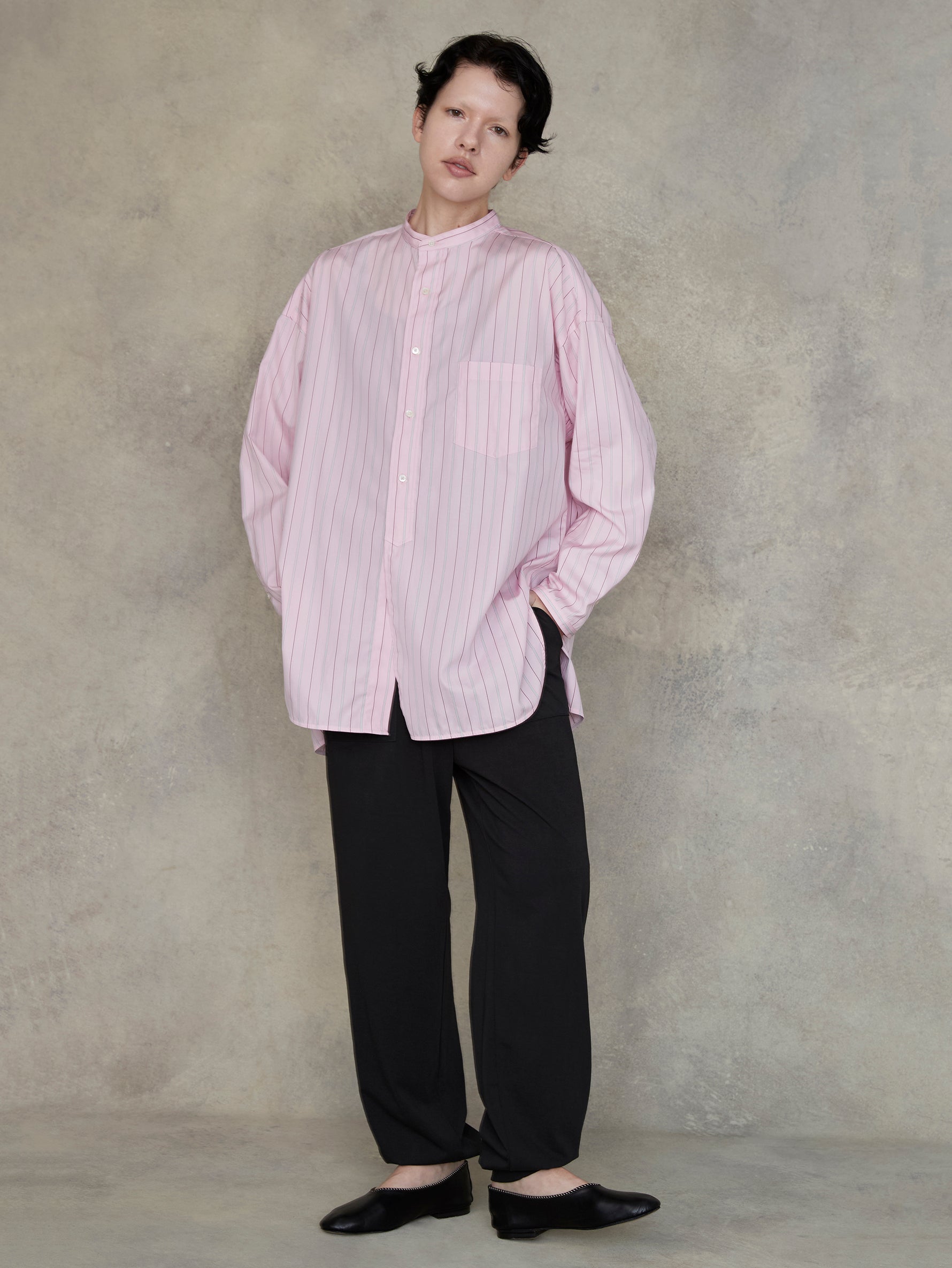 スタンドスクエアシャツuni/TBEA-104