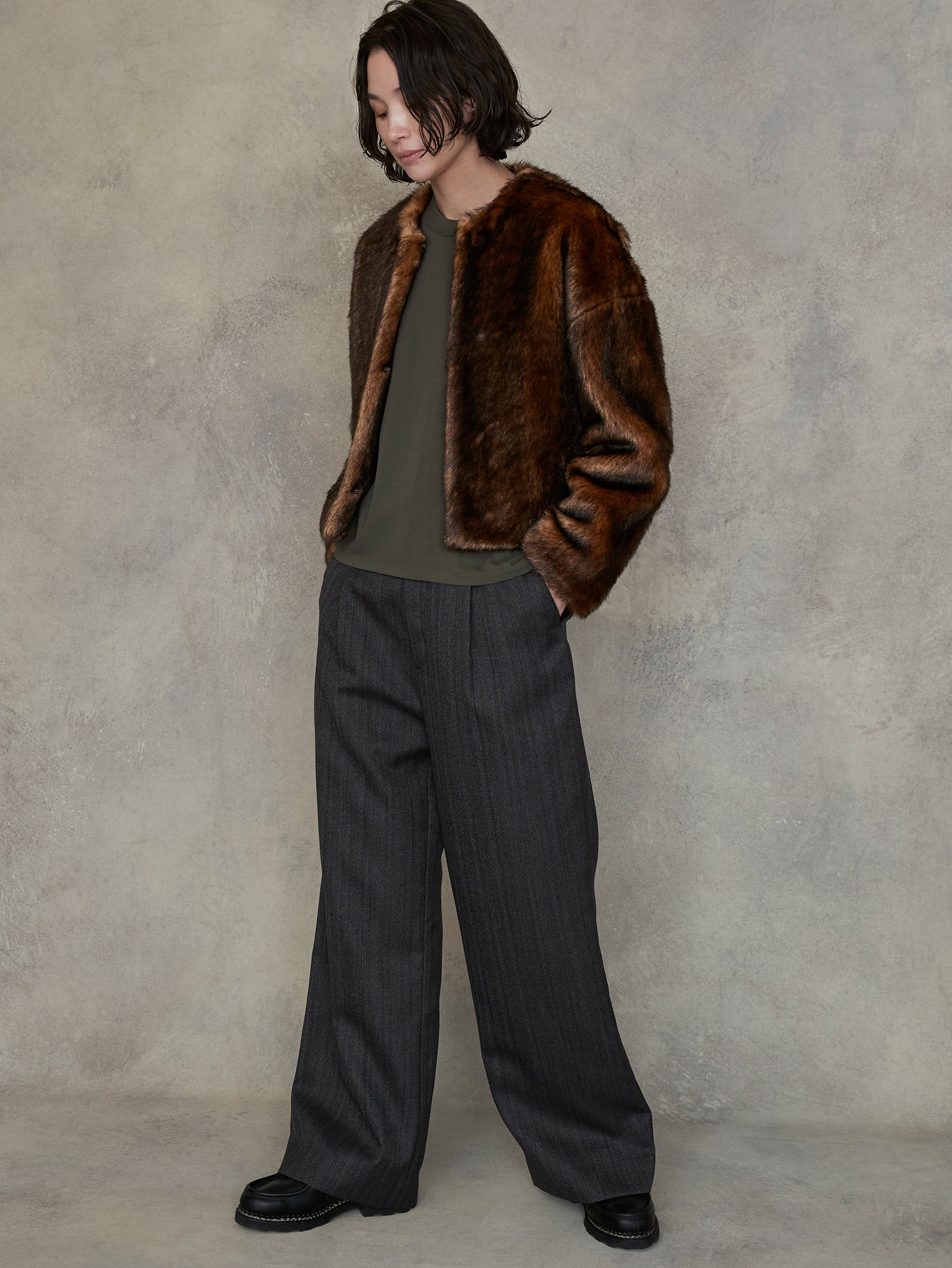 ミンクファーショートコート/TBEA-062