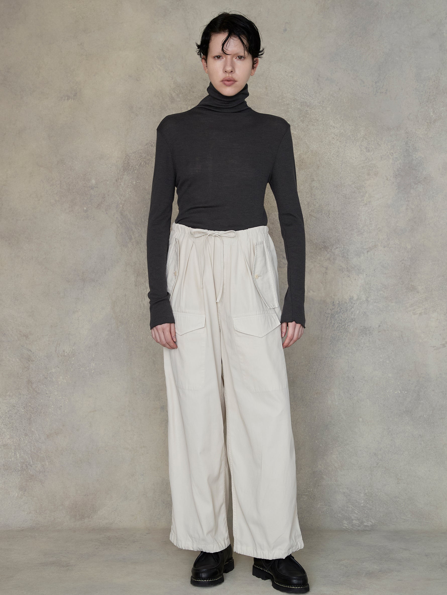 ウールシルクボトルネックプルオーバー/TBEA-293