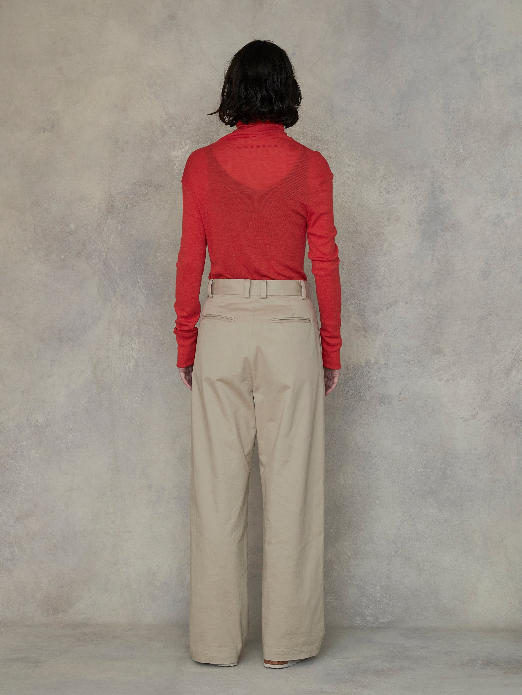 ウールシルクボトルネックプルオーバー/TBEA-293