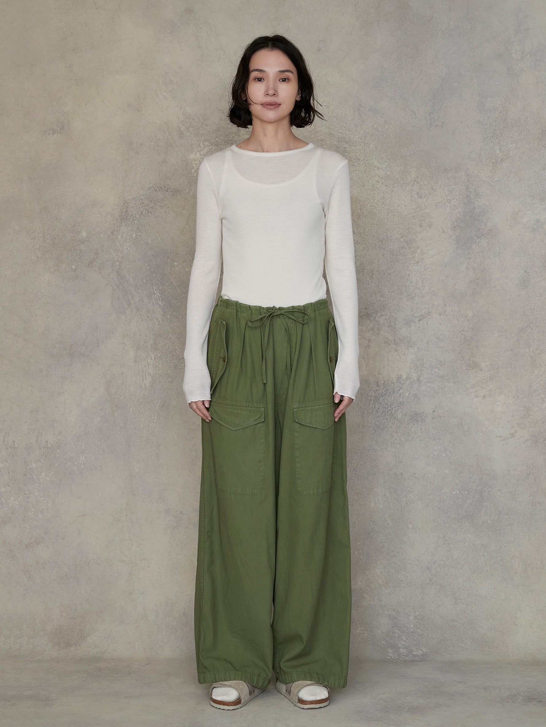 ウールシルククルーネックプルオーバー/TBEA-292