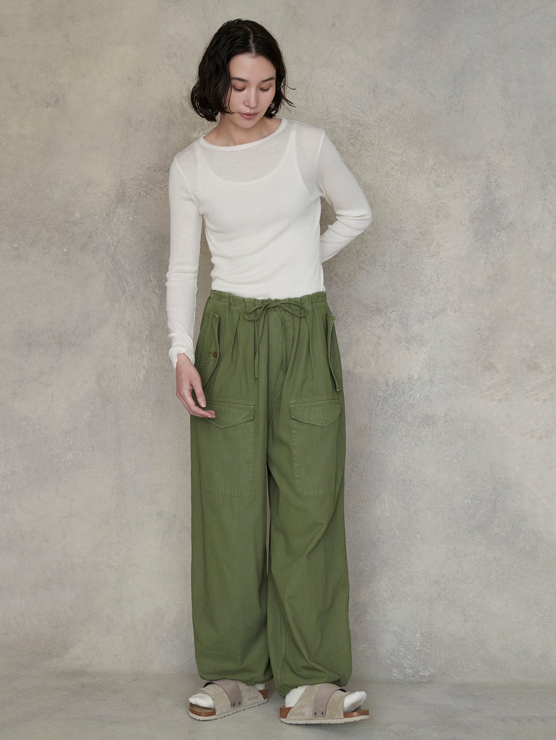 ウールシルククルーネックプルオーバー/TBEA-292