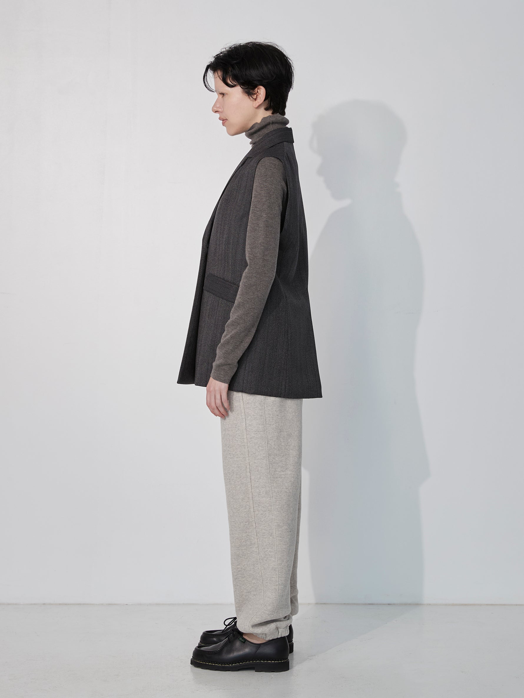 ウールヘリンボーンベスト/TBEA-211