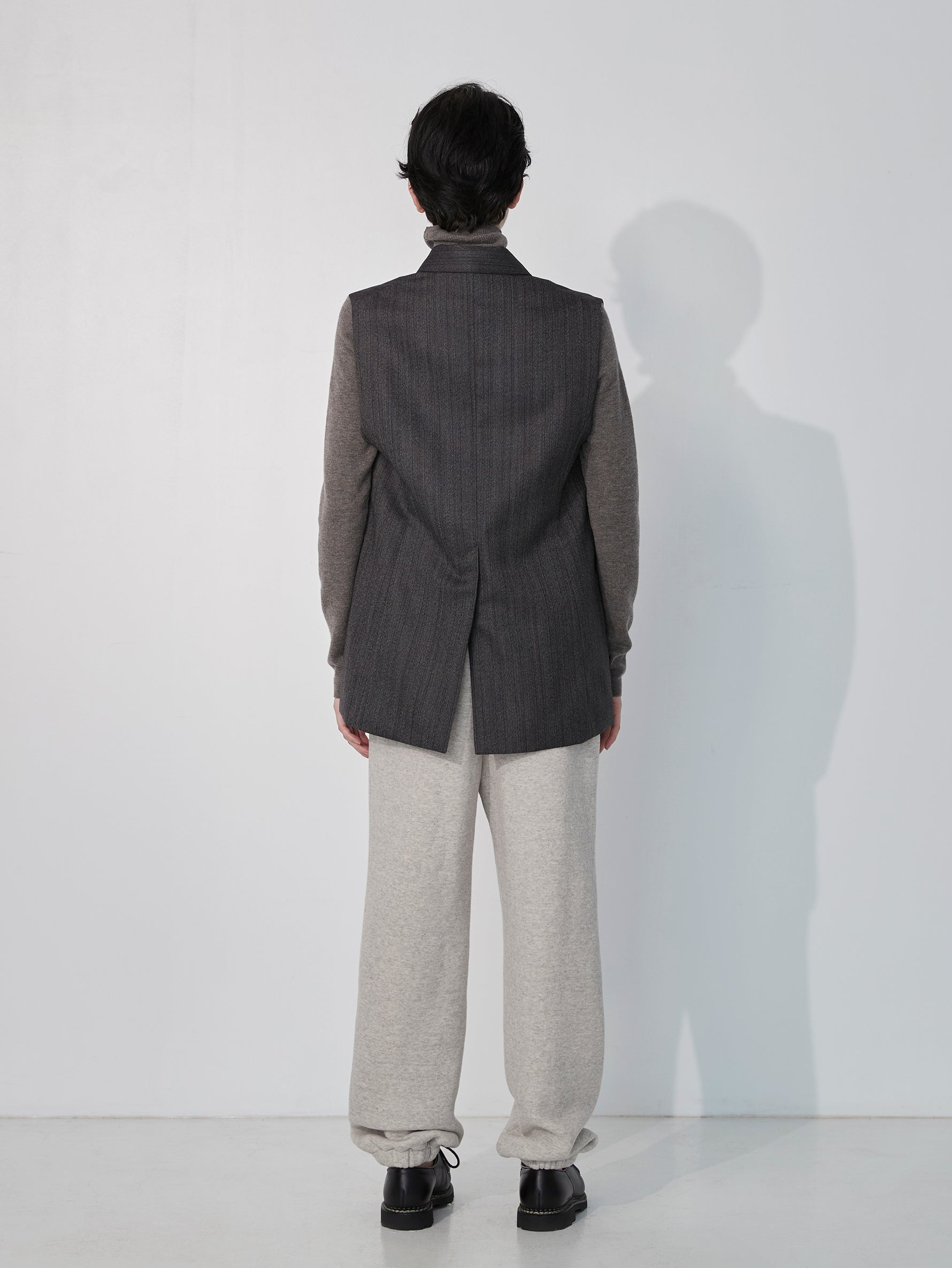 ウールヘリンボーンベスト/TBEA-211