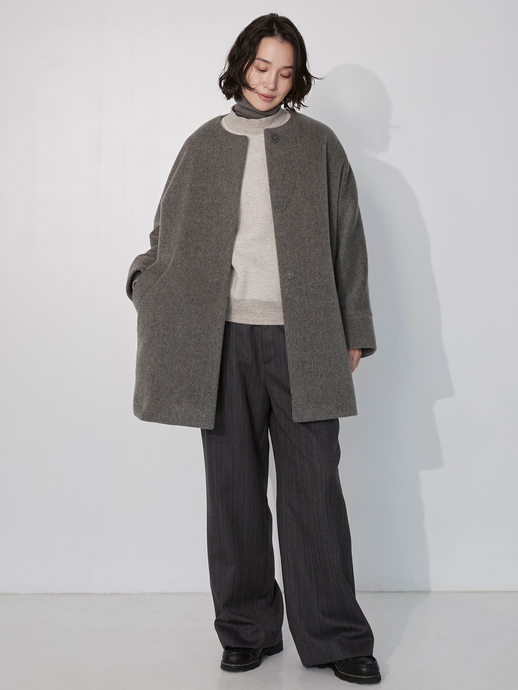 ダウニーウラケハイネックプルオーバー/TBEA-301