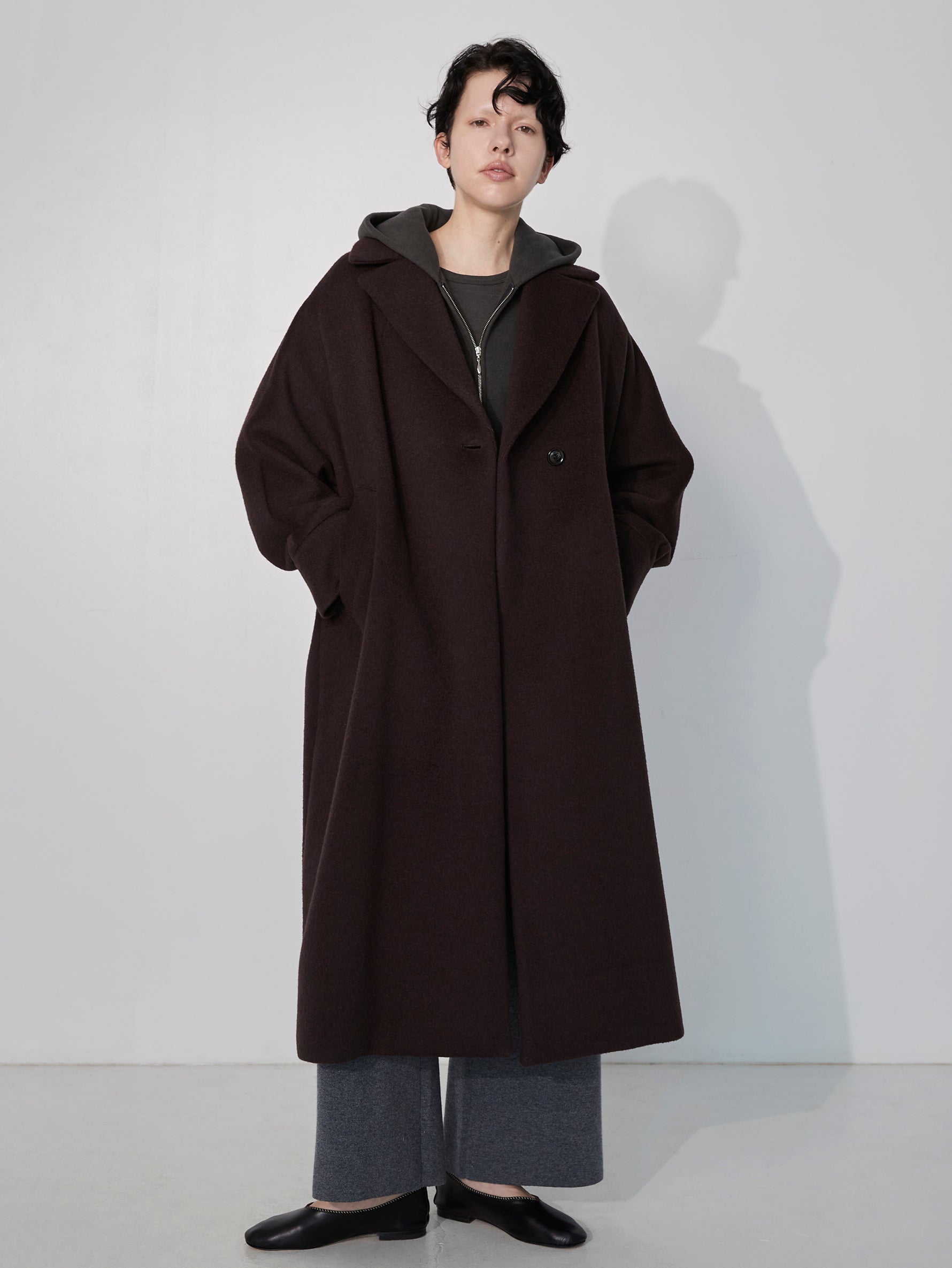 ミラノリブワイドニットパンツ/TBEA-323