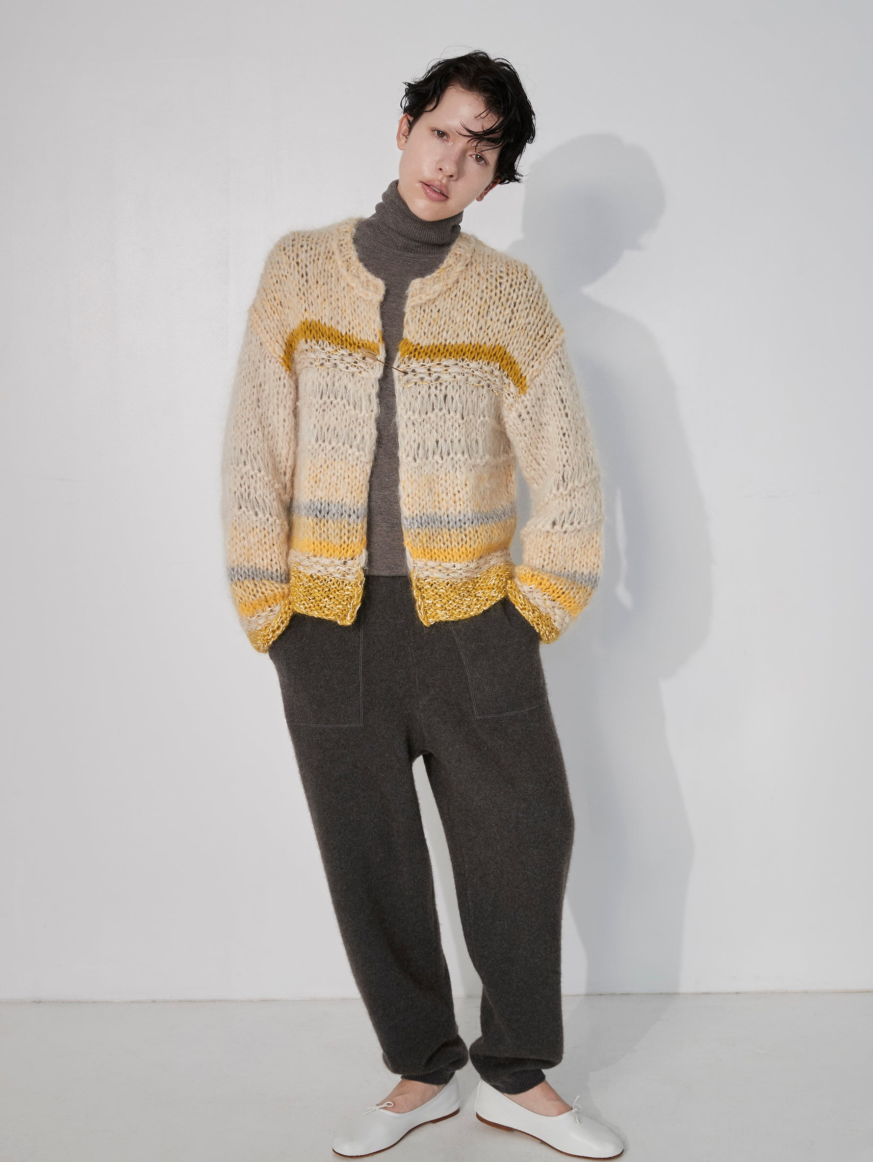 ハンドニットカーディガン/TBEA-512