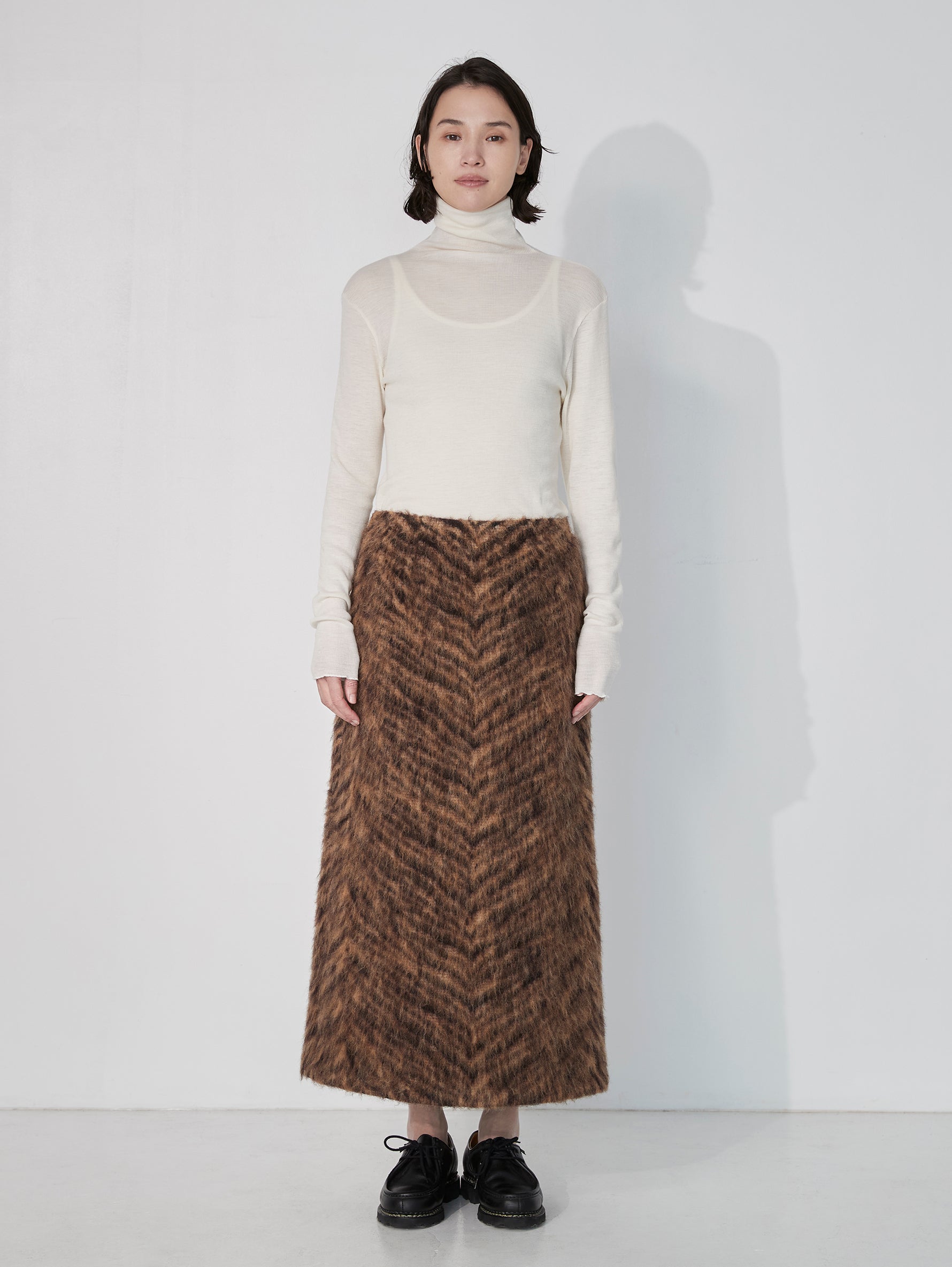 ウールシルクボトルネックプルオーバー/TBEA-293