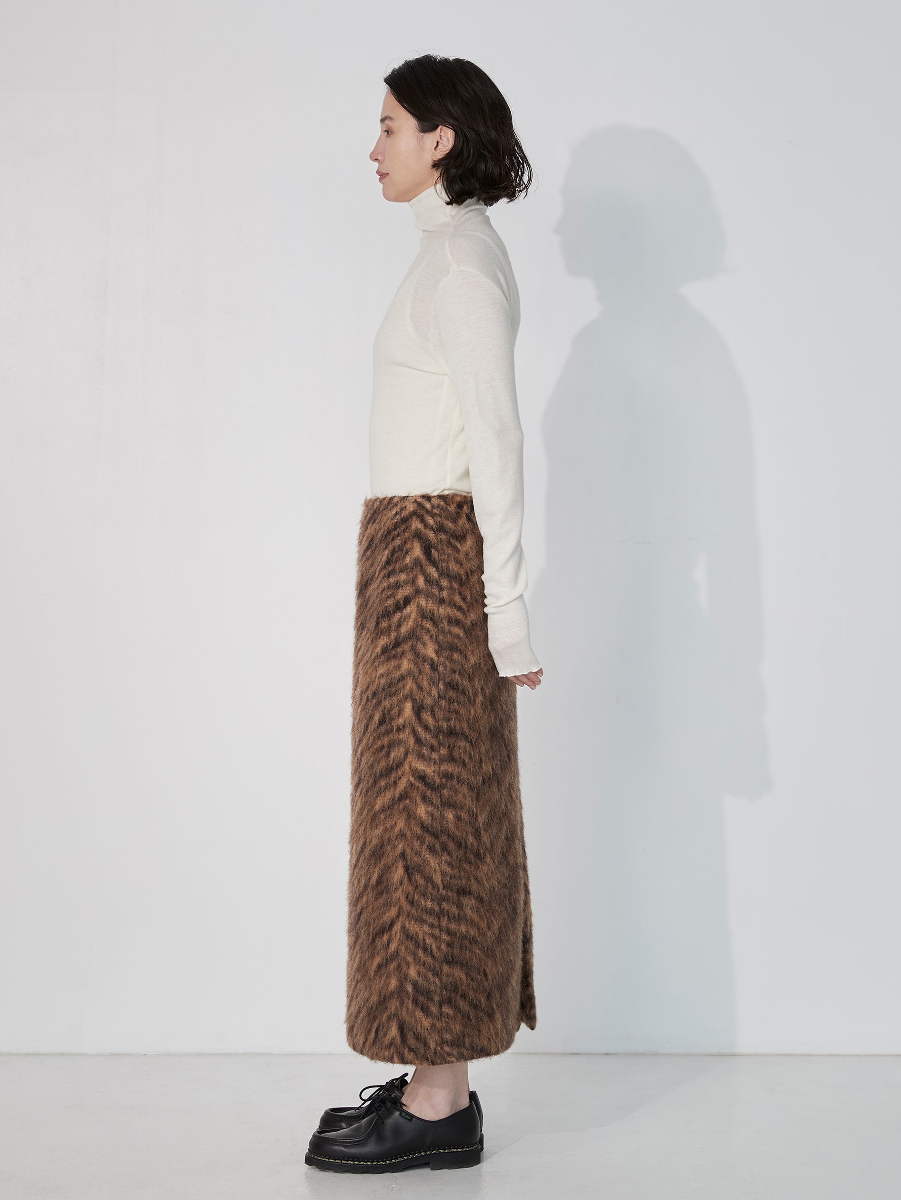 ウールシルクボトルネックプルオーバー/TBEA-293