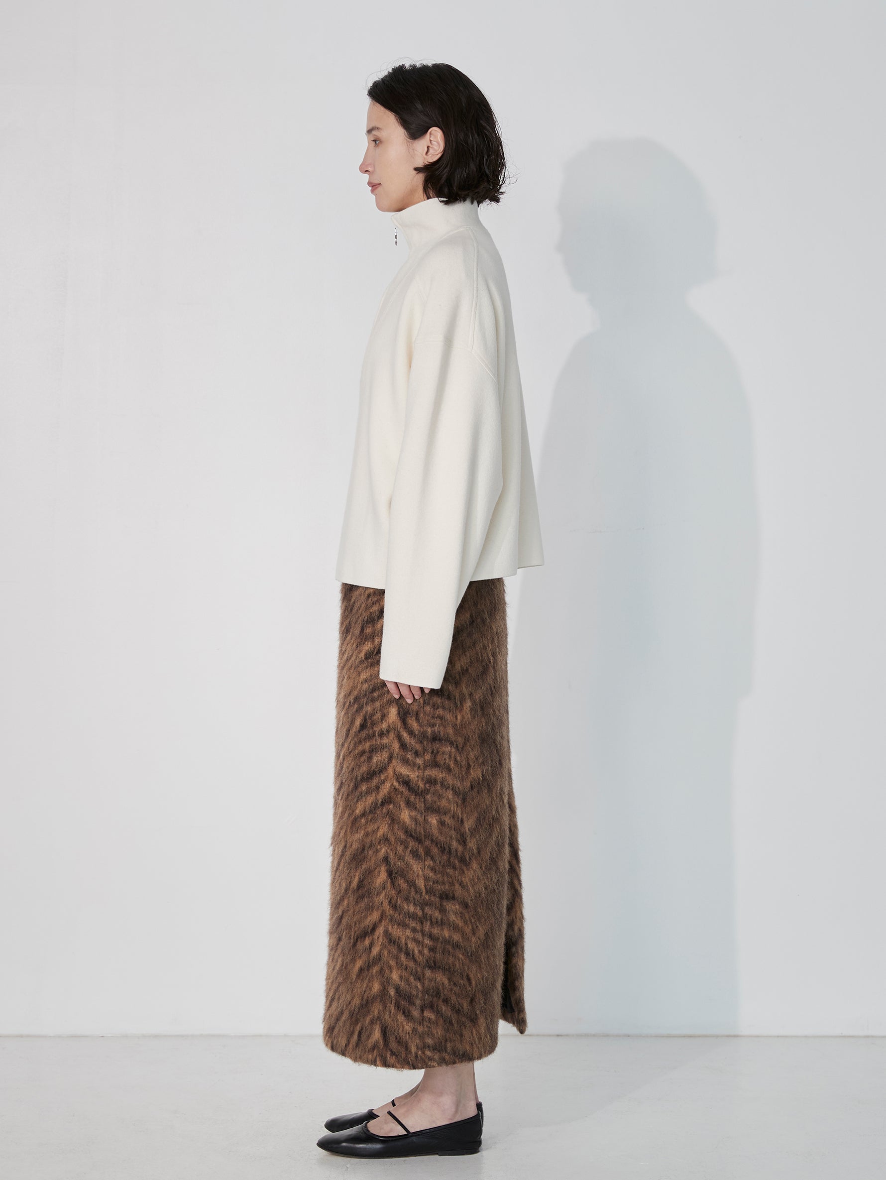 ミラノリブハーフジッププルオーバー/TBEA-321