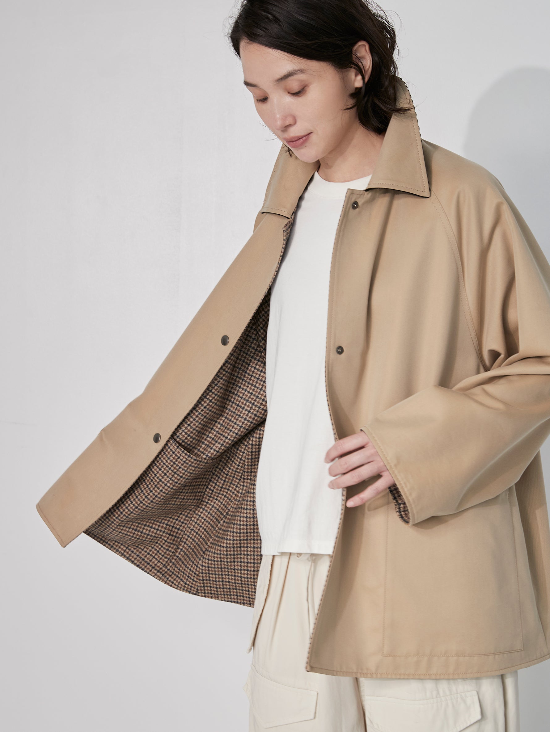 リバーシブルショートコート/TBEA-041