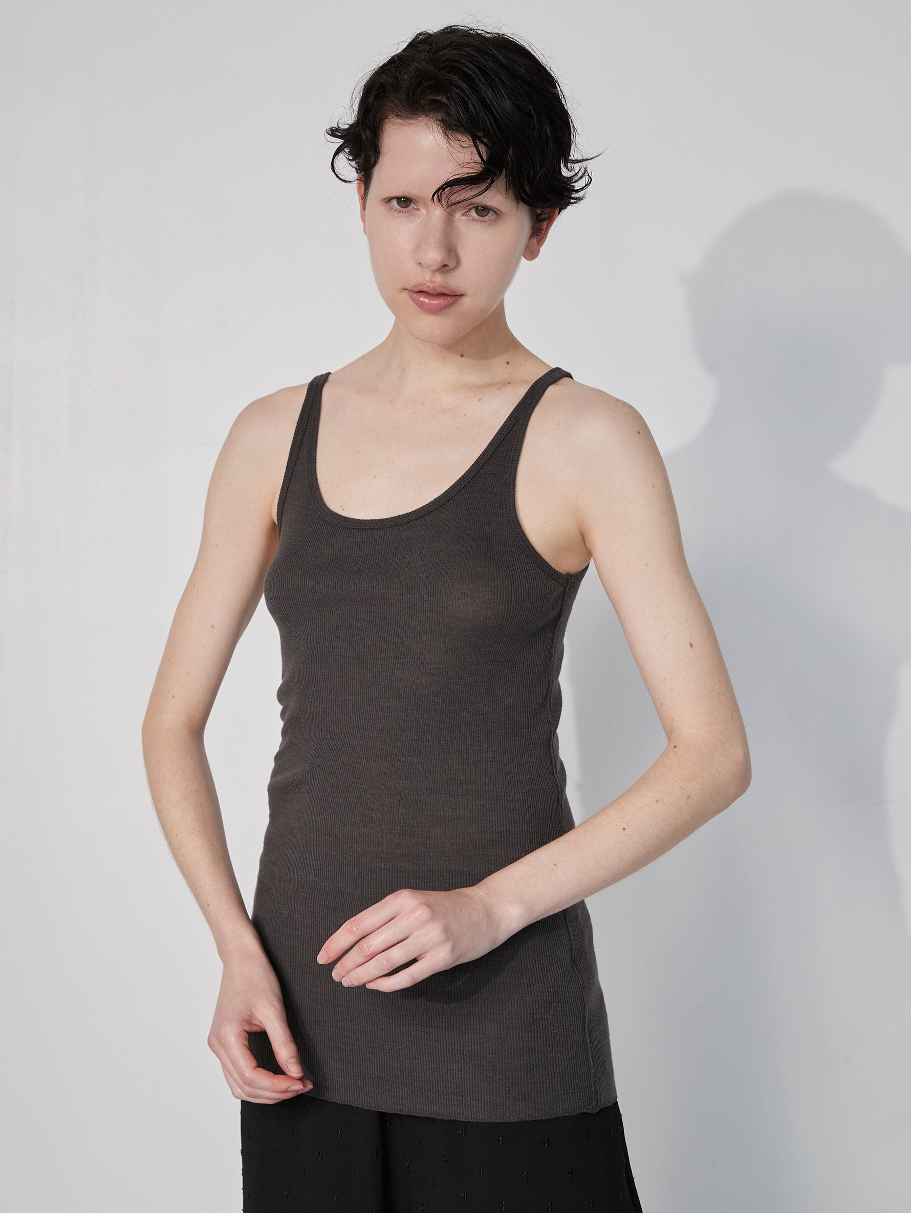 ウールシルク2wayタンクトップ/TBEA-291