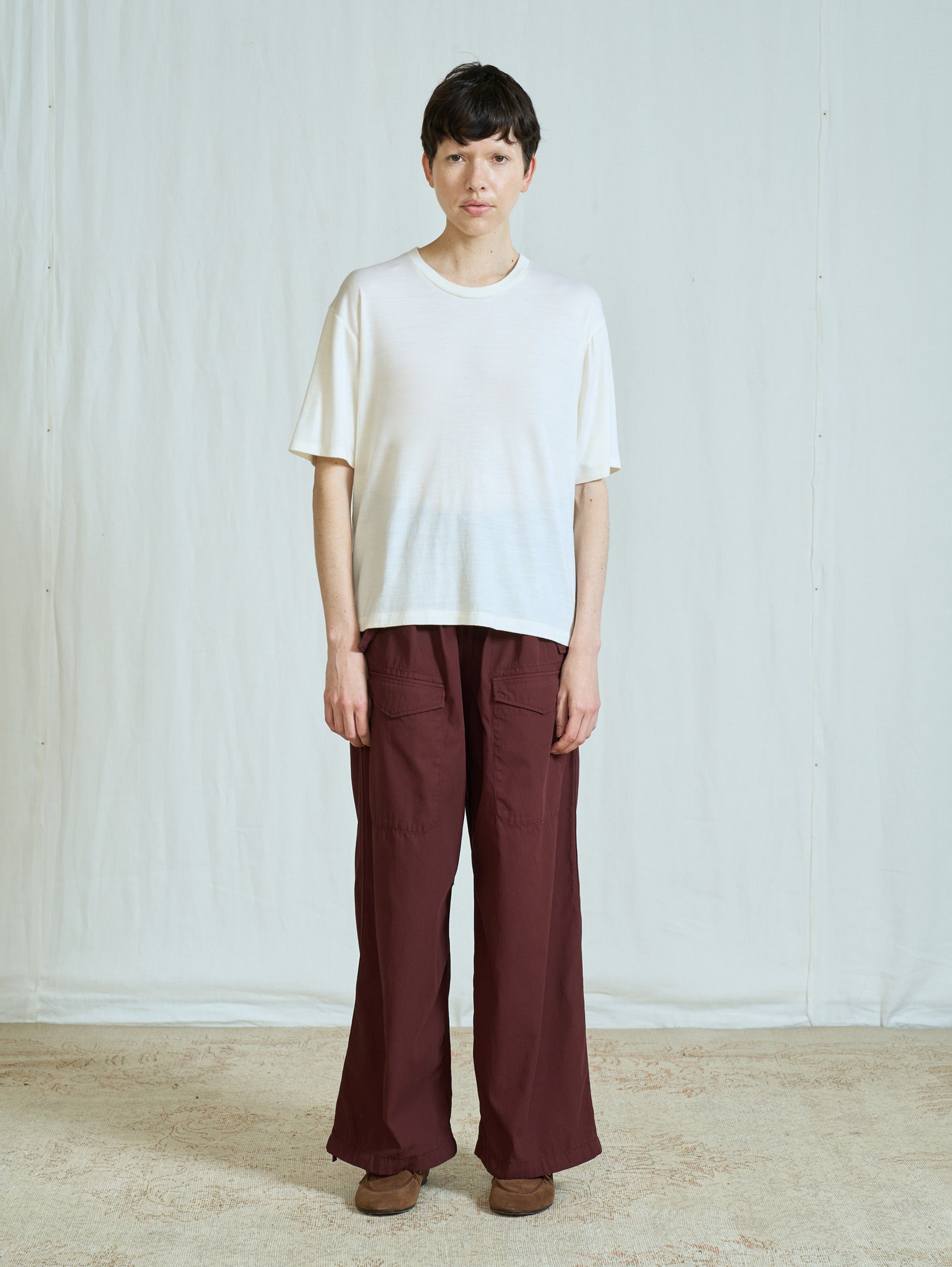 ウォッシャブルウールTシャツ TBFA-251