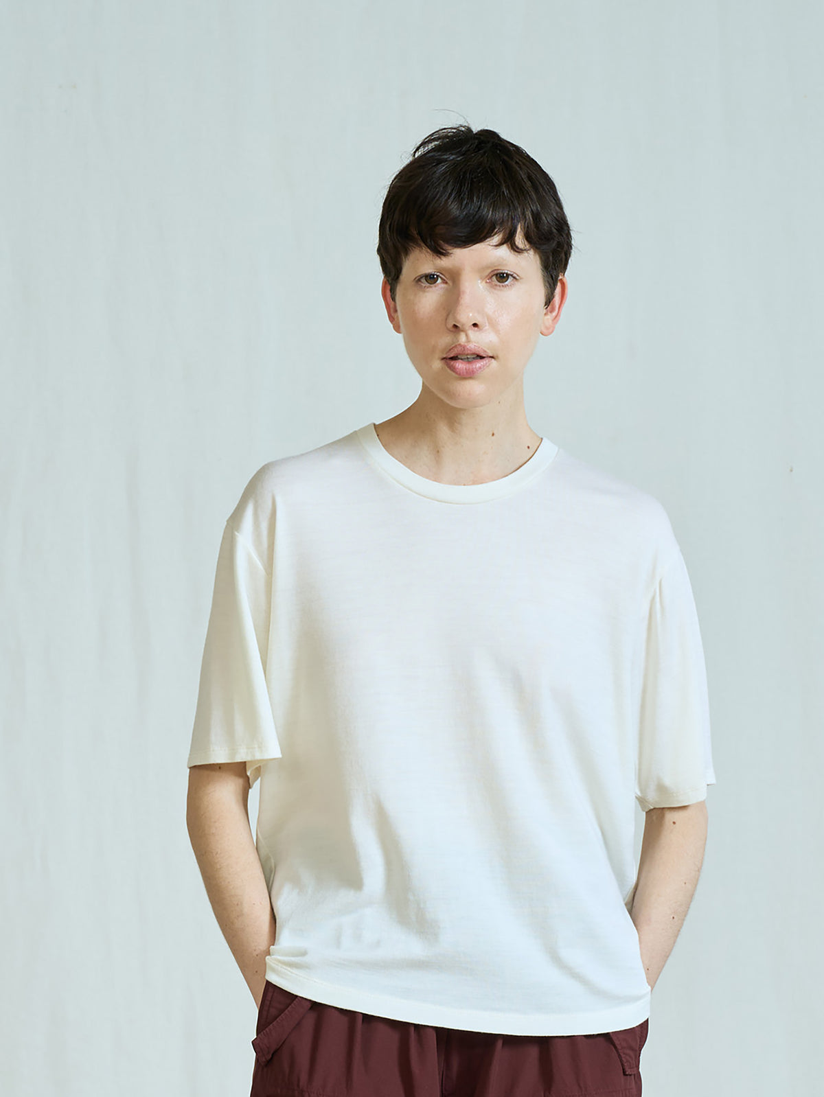 ウォッシャブルウールTシャツ TBFA-251