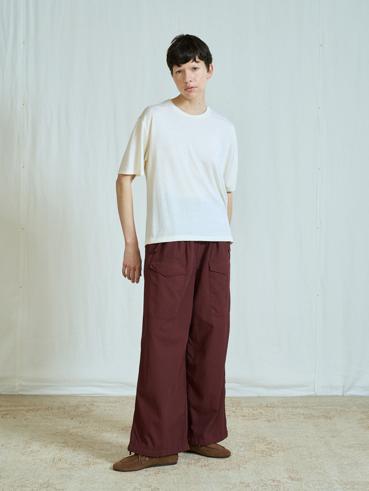 ウォッシャブルウールTシャツ TBFA-251