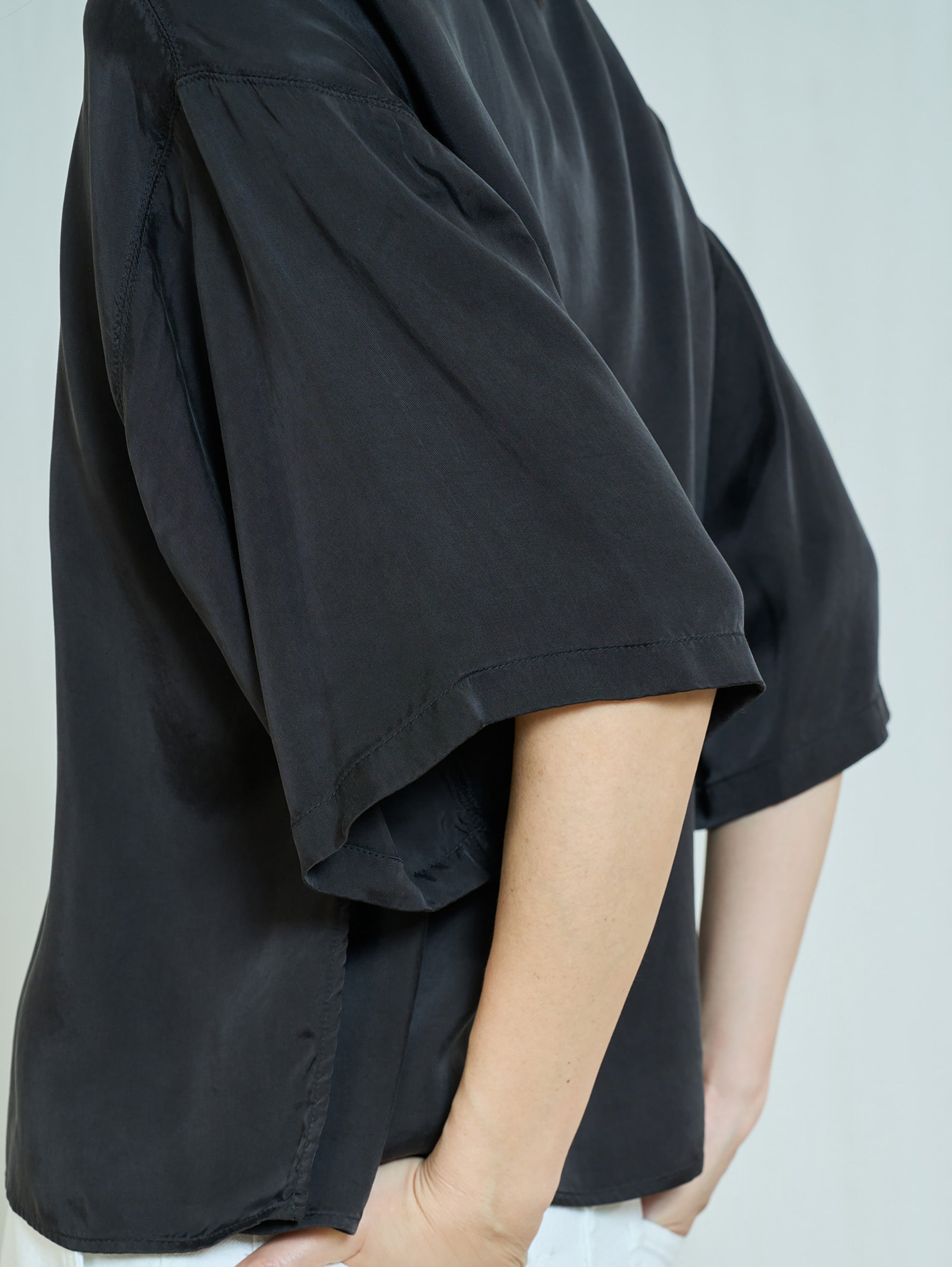 キュプラフィブリルTシャツブラウス TBFA-153