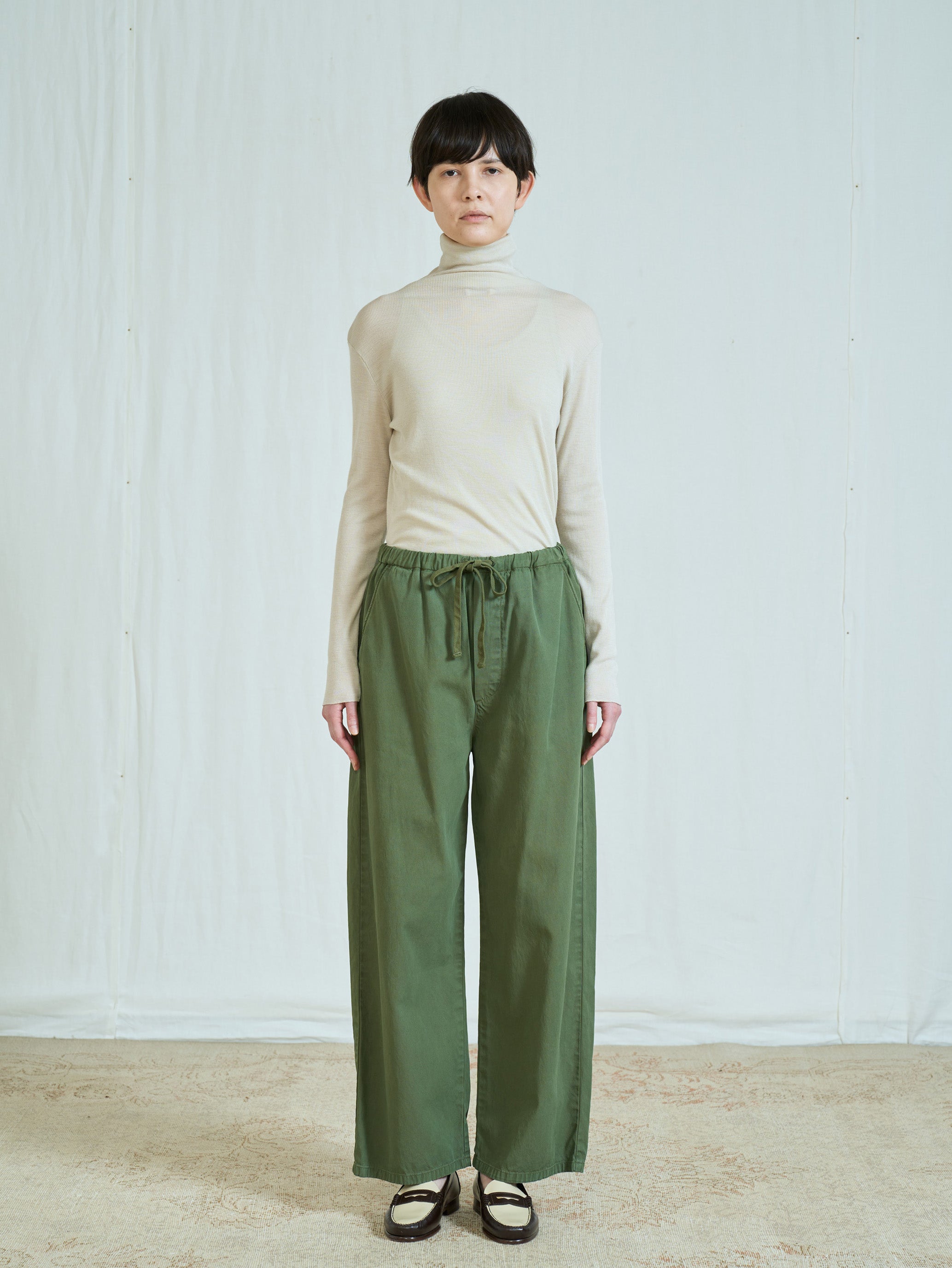 【予約商品】コットンギャバワイドパンツ TBFA-141