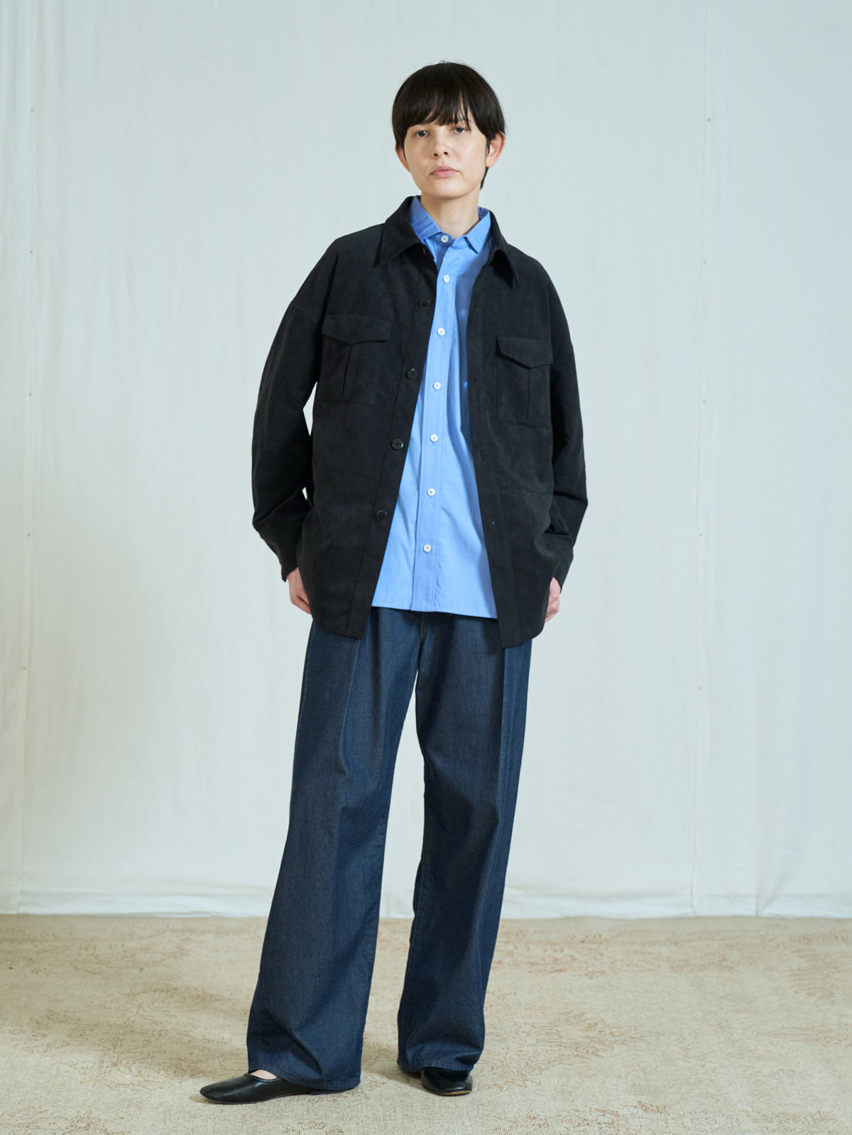 【予約商品】ウルトラスエードシャツジャケット TBFA-062