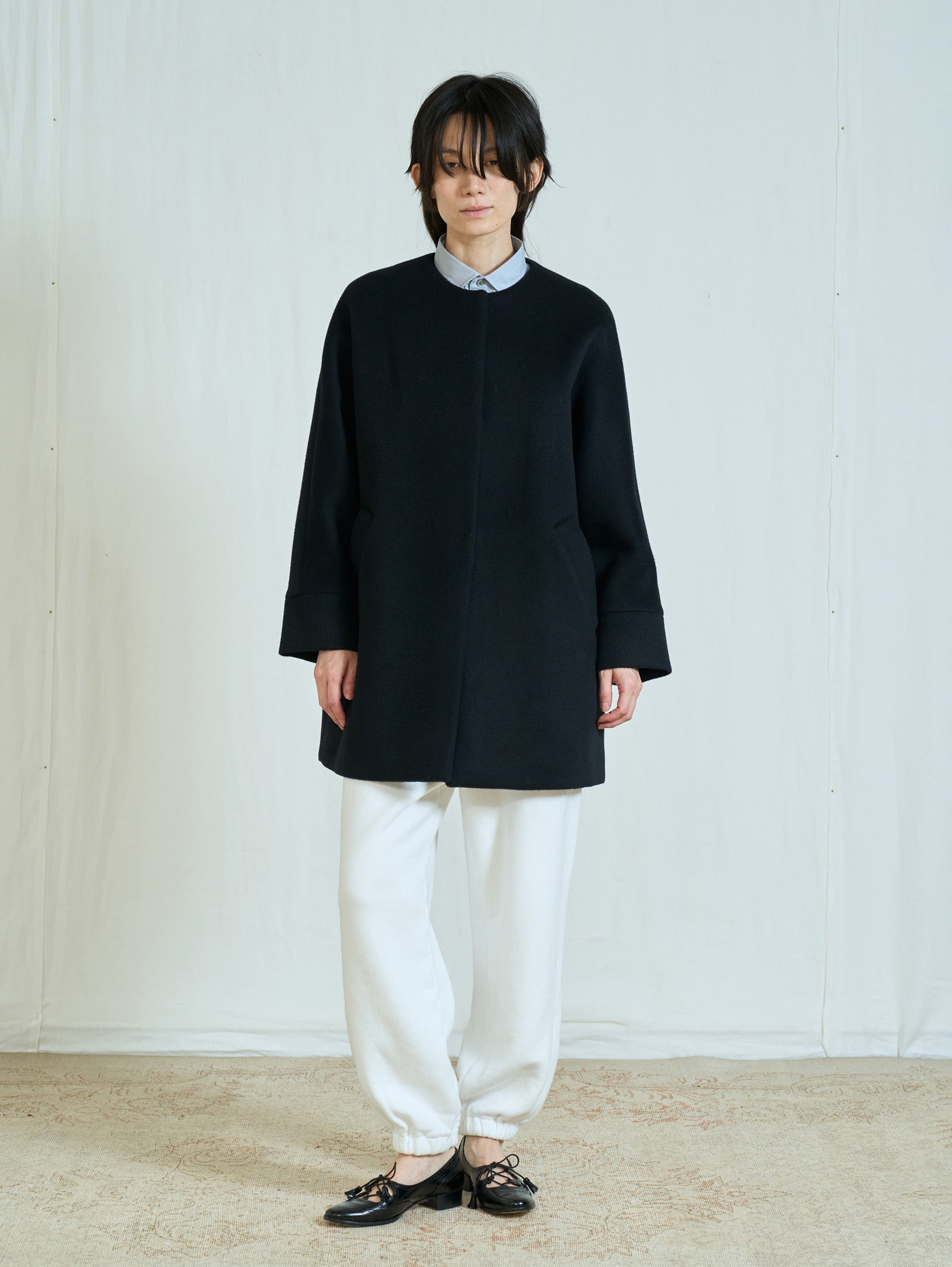 【予約商品】ノーカラーテントコート TBFA-204