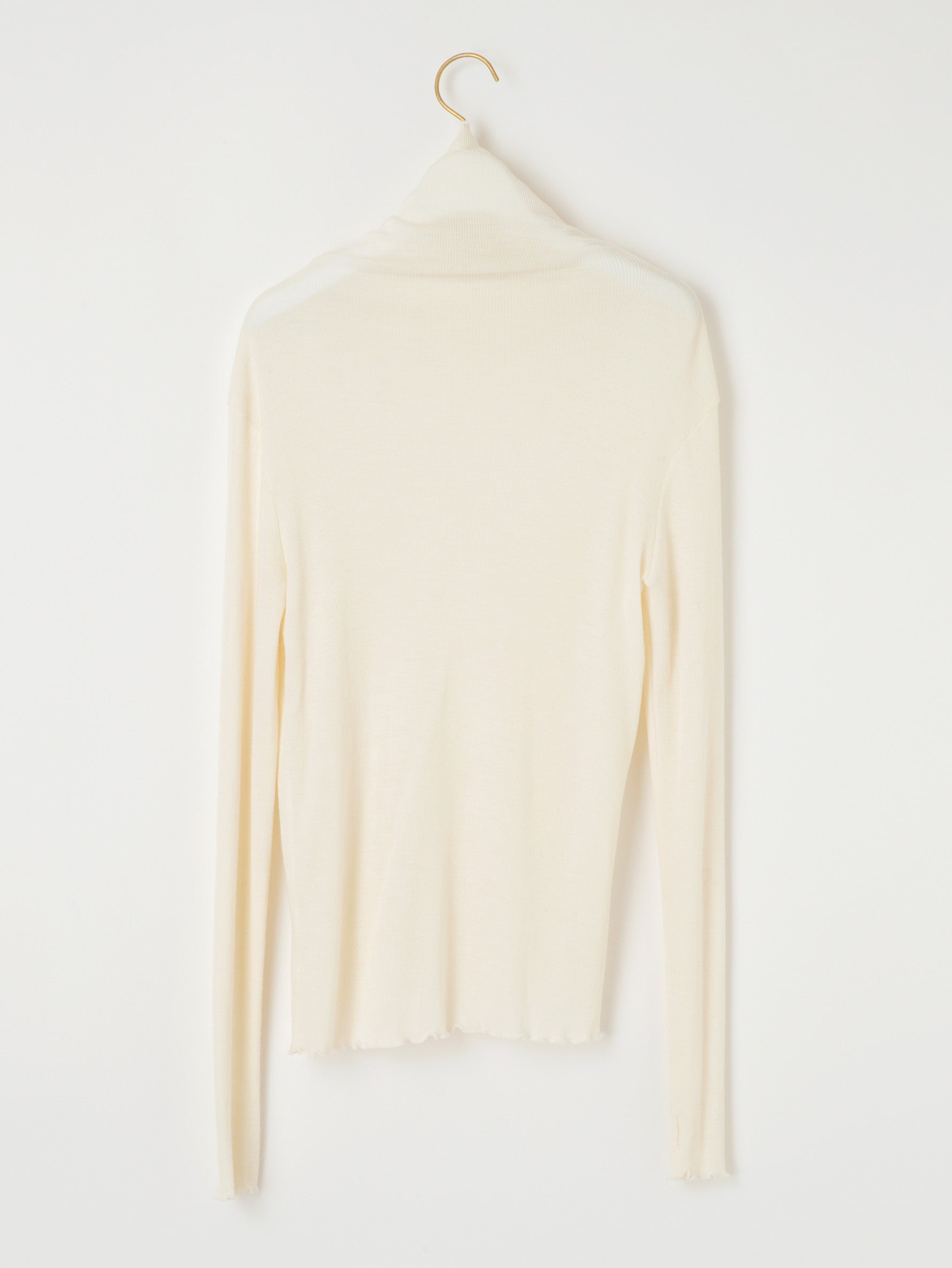 ウールシルクボトルネックプルオーバー/TBCA-262