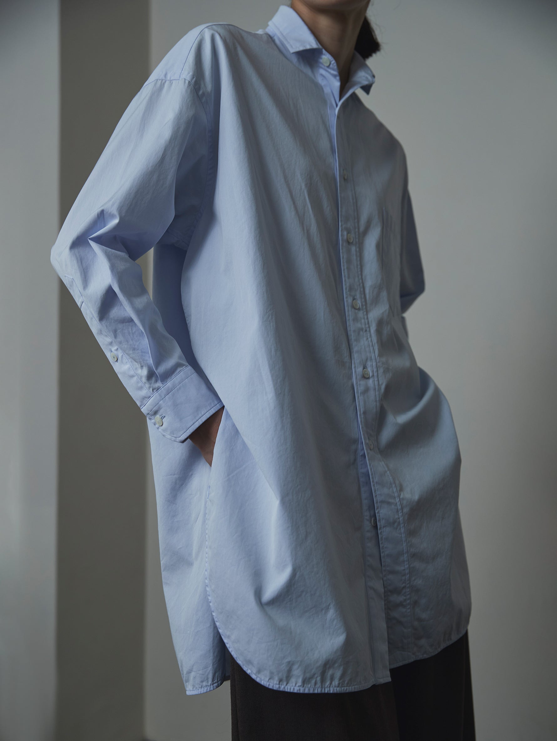 スリットチュニックシャツwash/TBCA-114