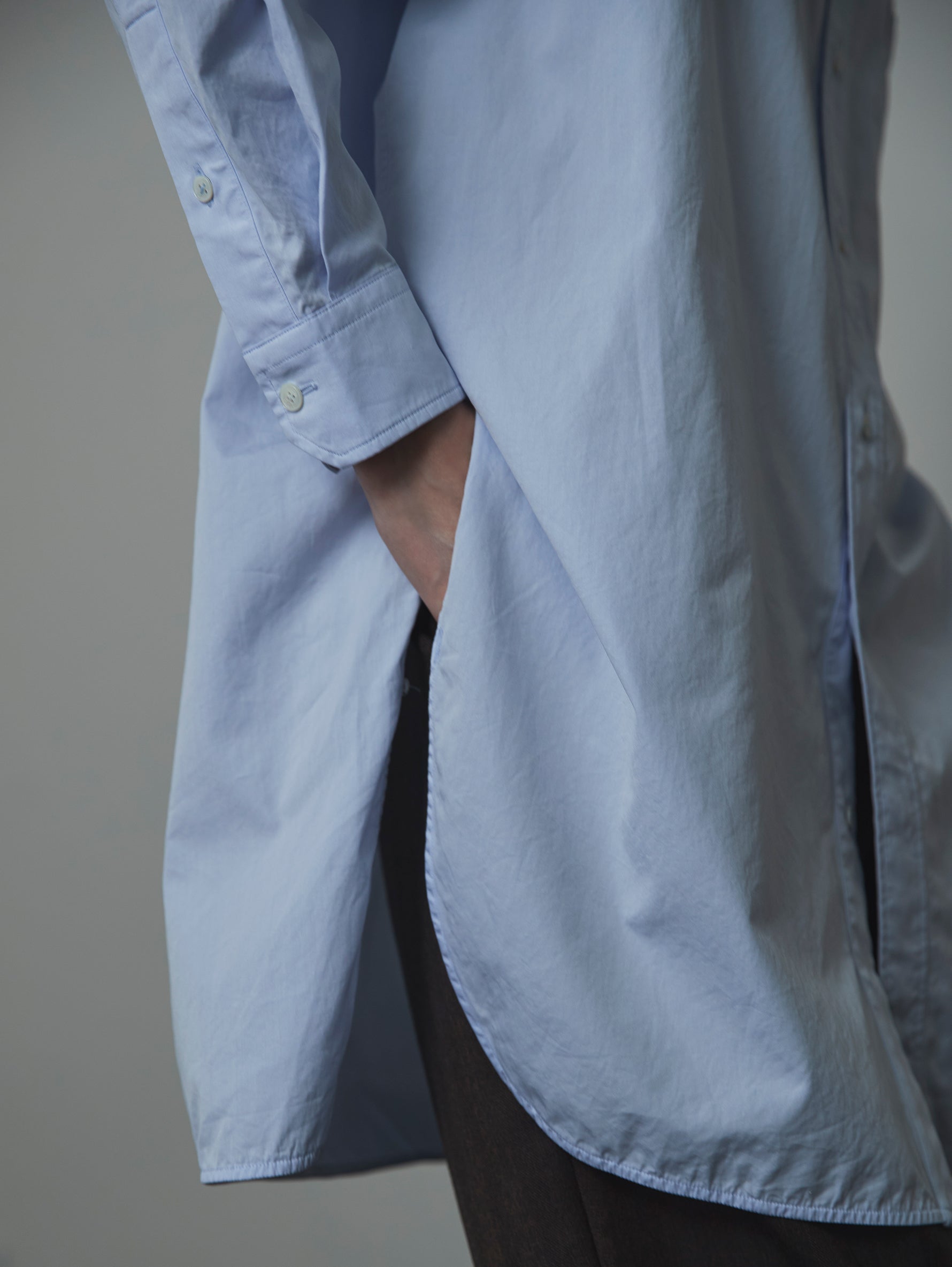 スリットチュニックシャツwash/TBCA-114