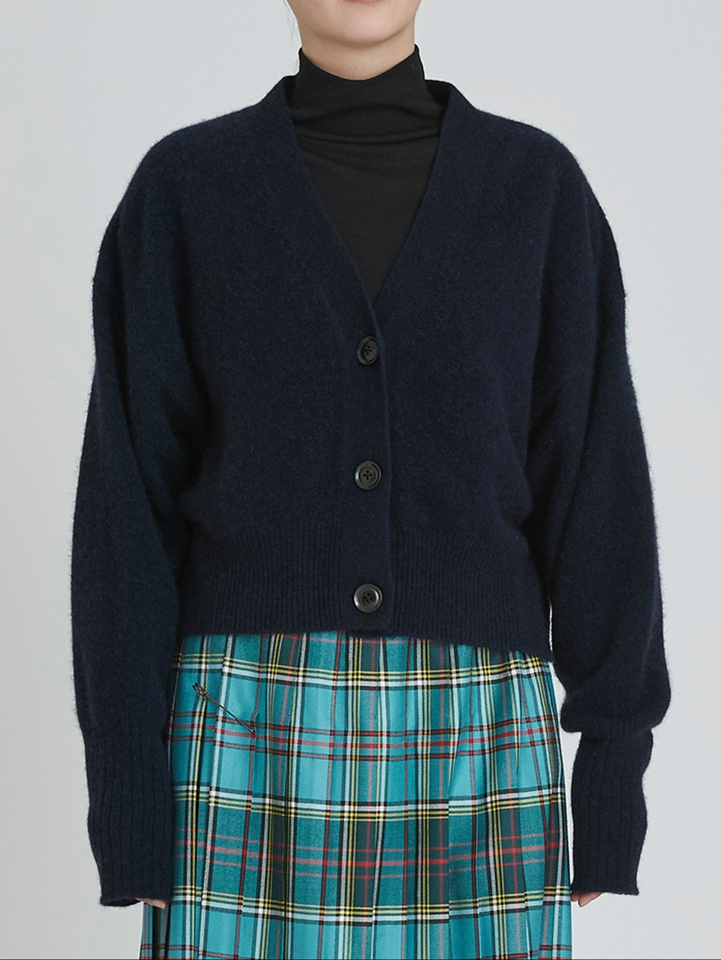 ヤク2wayショートカーディガン/TBCA-403