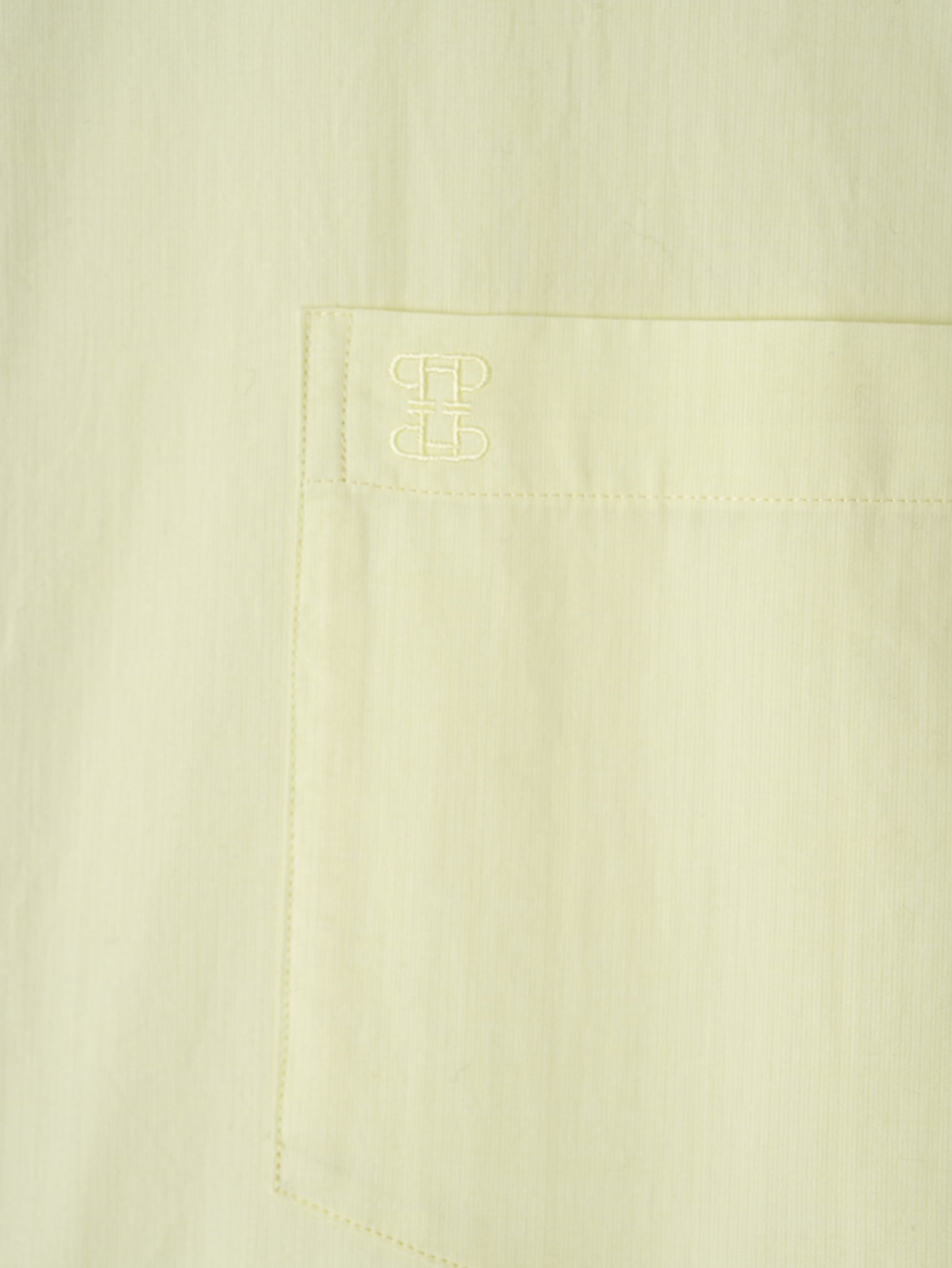 ハーブノーカラー半袖シャツワンピース/TBES-025