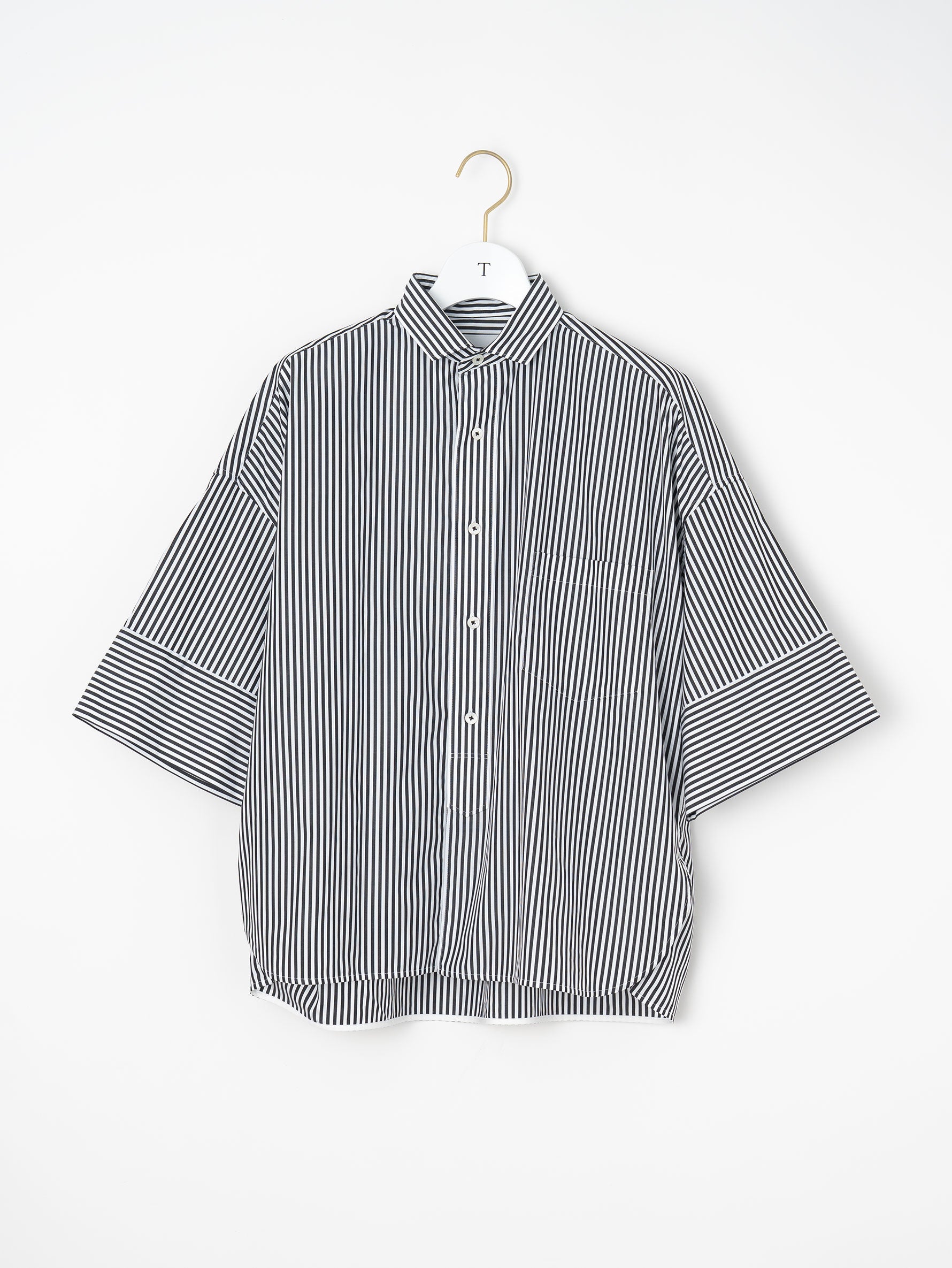 【予約商品】スクエア半袖ダブルカフスシャツ TBFS-003