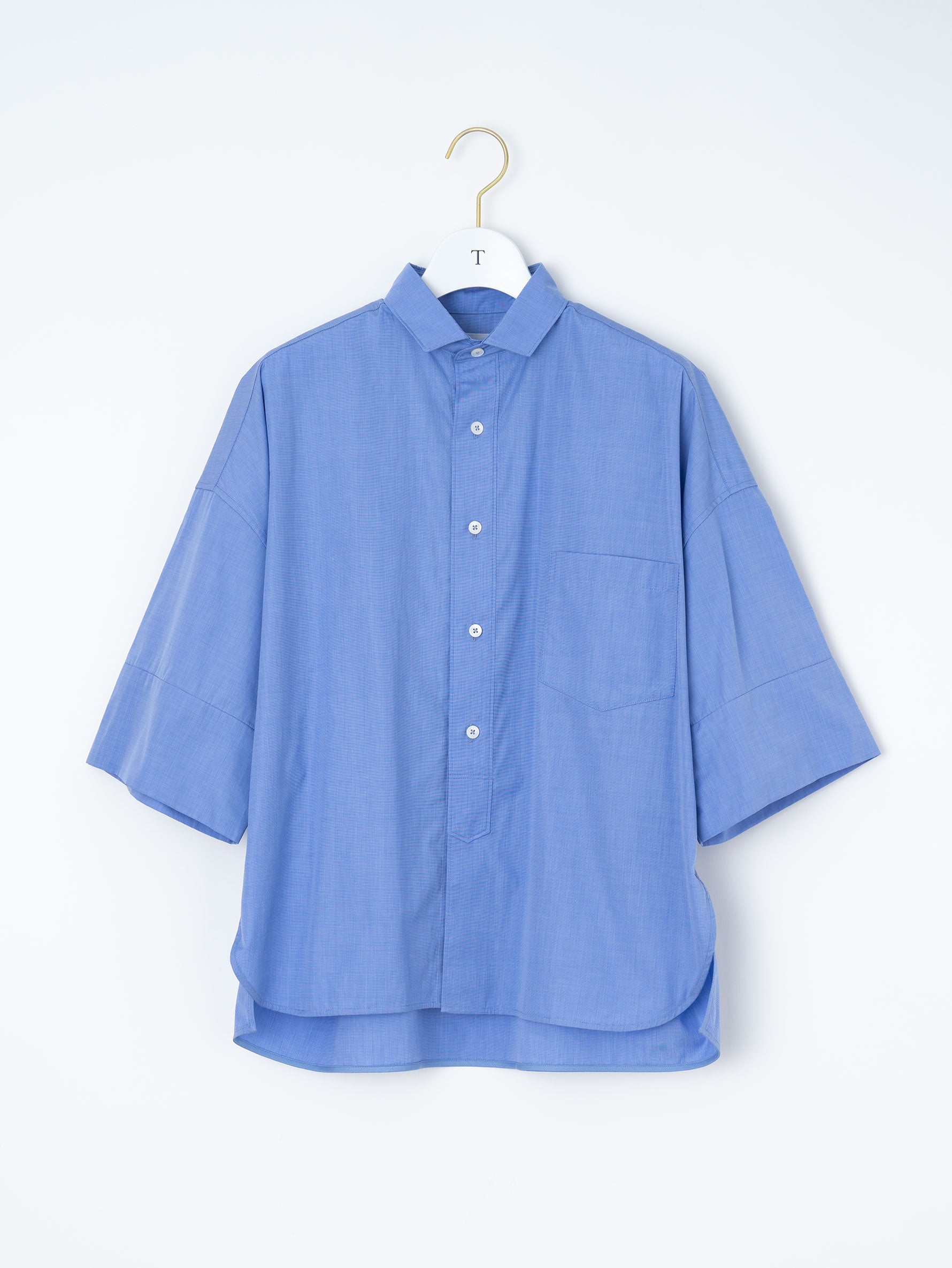 スクエア半袖ダブルカフスシャツ TBFS-003