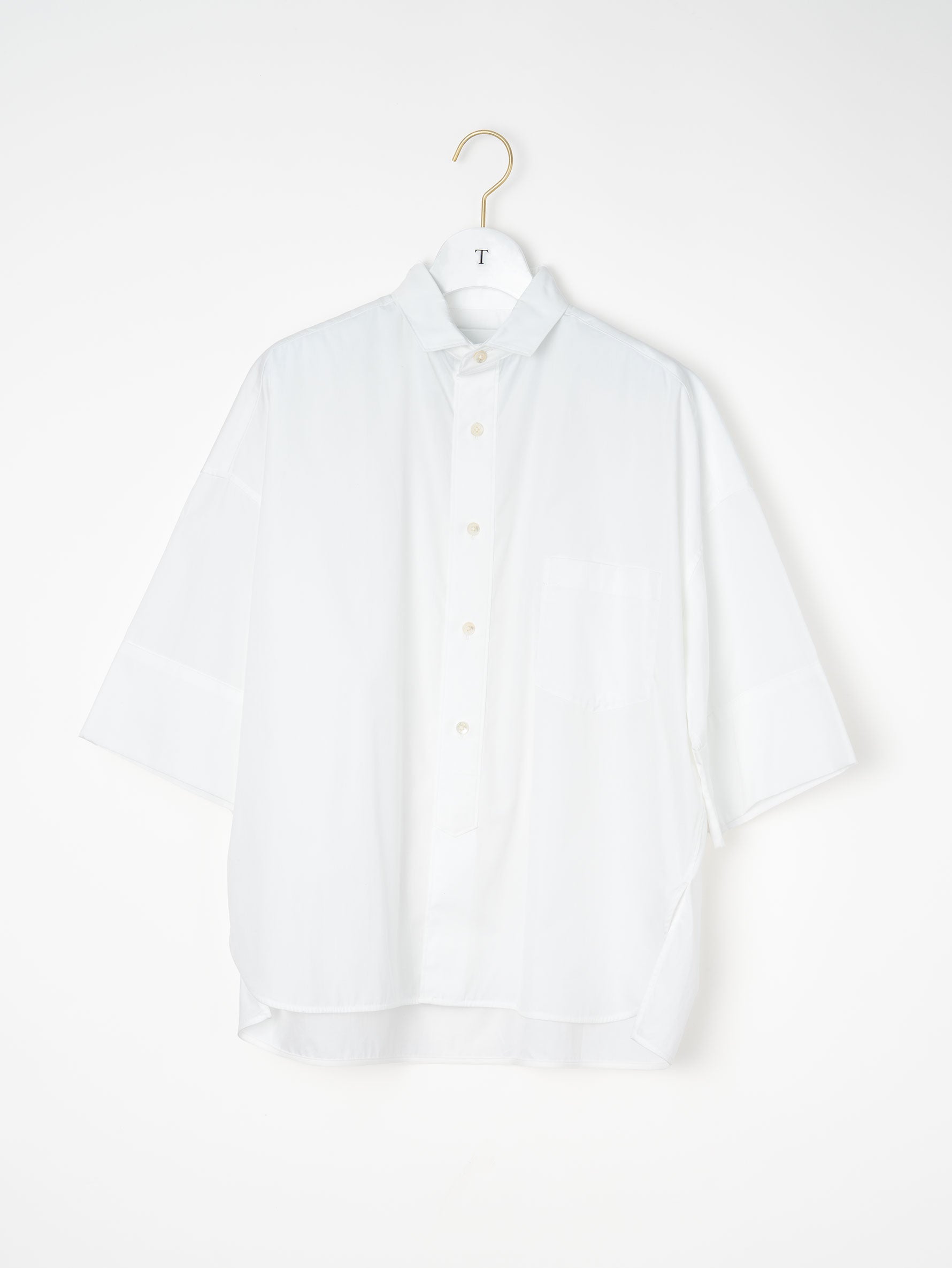 【予約商品】スクエア半袖ダブルカフスシャツ TBFS-003