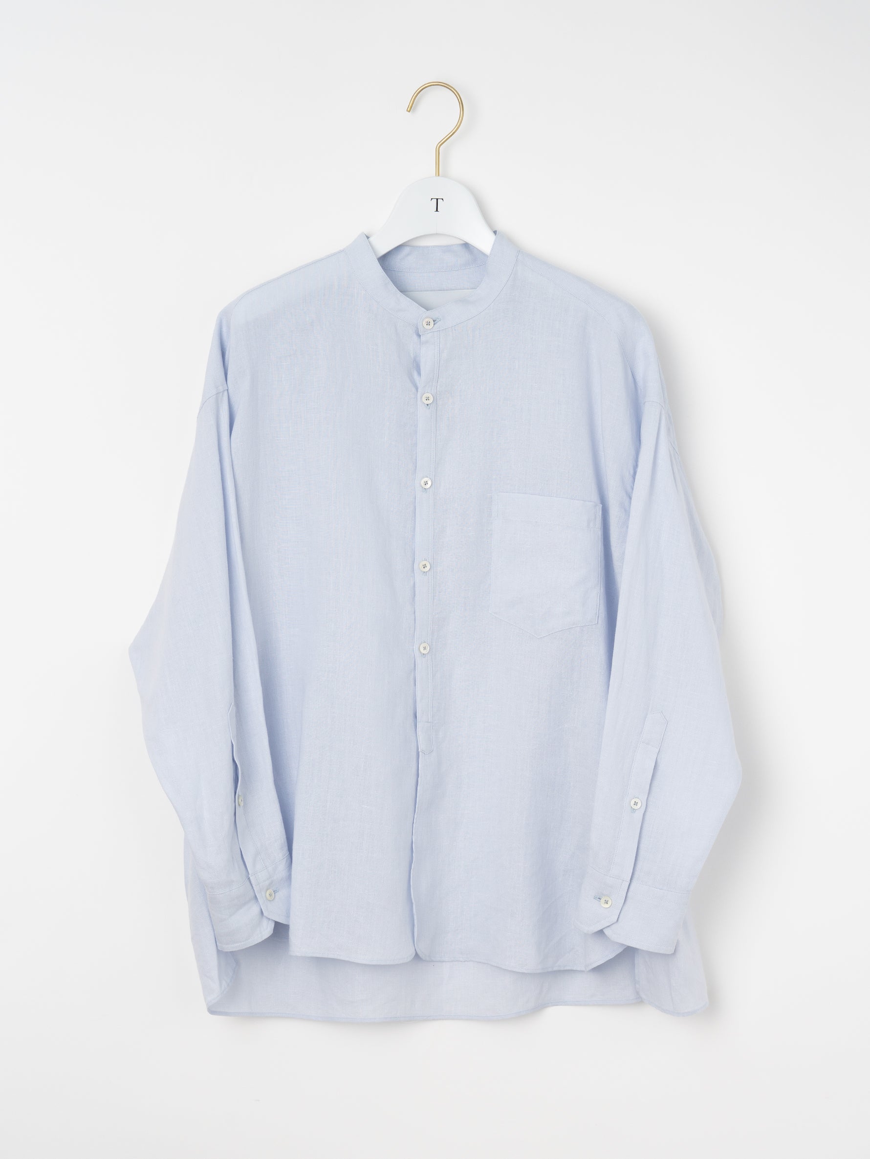 【予約商品】リネンノーカラーシャツ TBFS-401