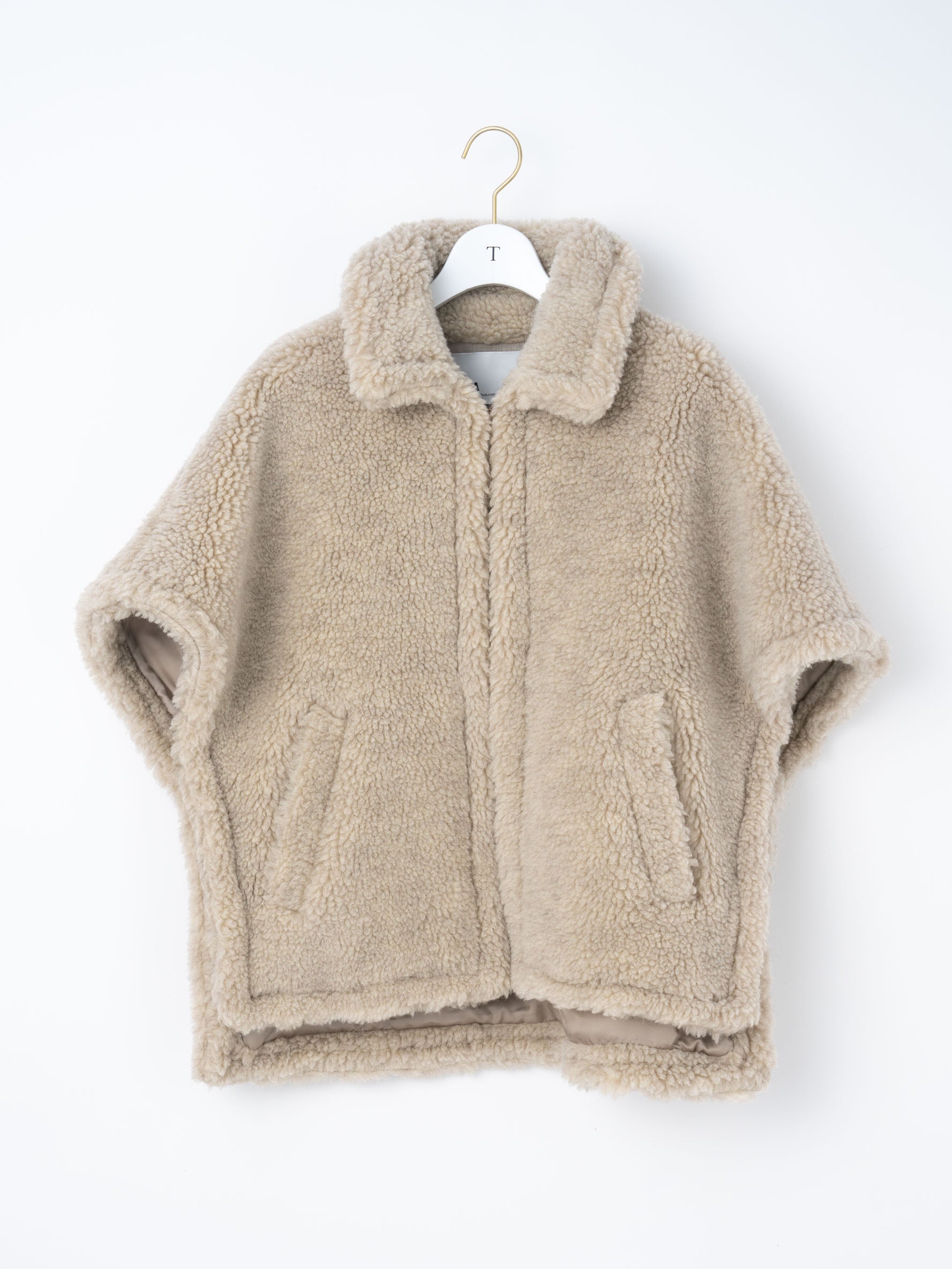 【予約商品】WOOLファーポンチョ TBFA-083