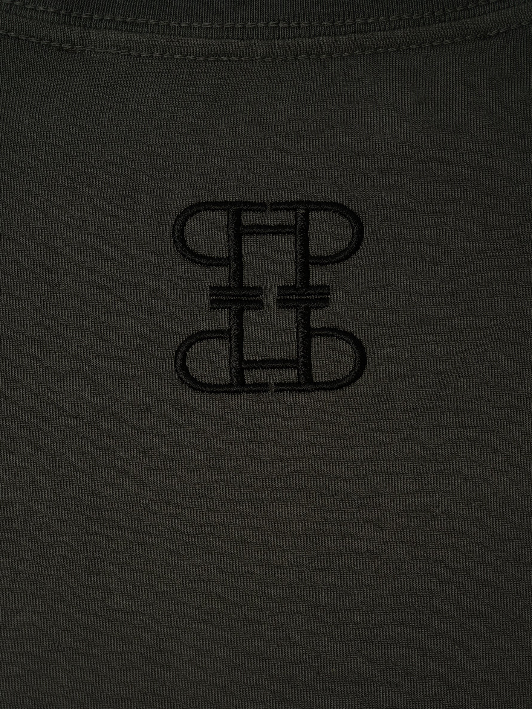 エンブロイダリースクエアTシャツ/TBEA-281