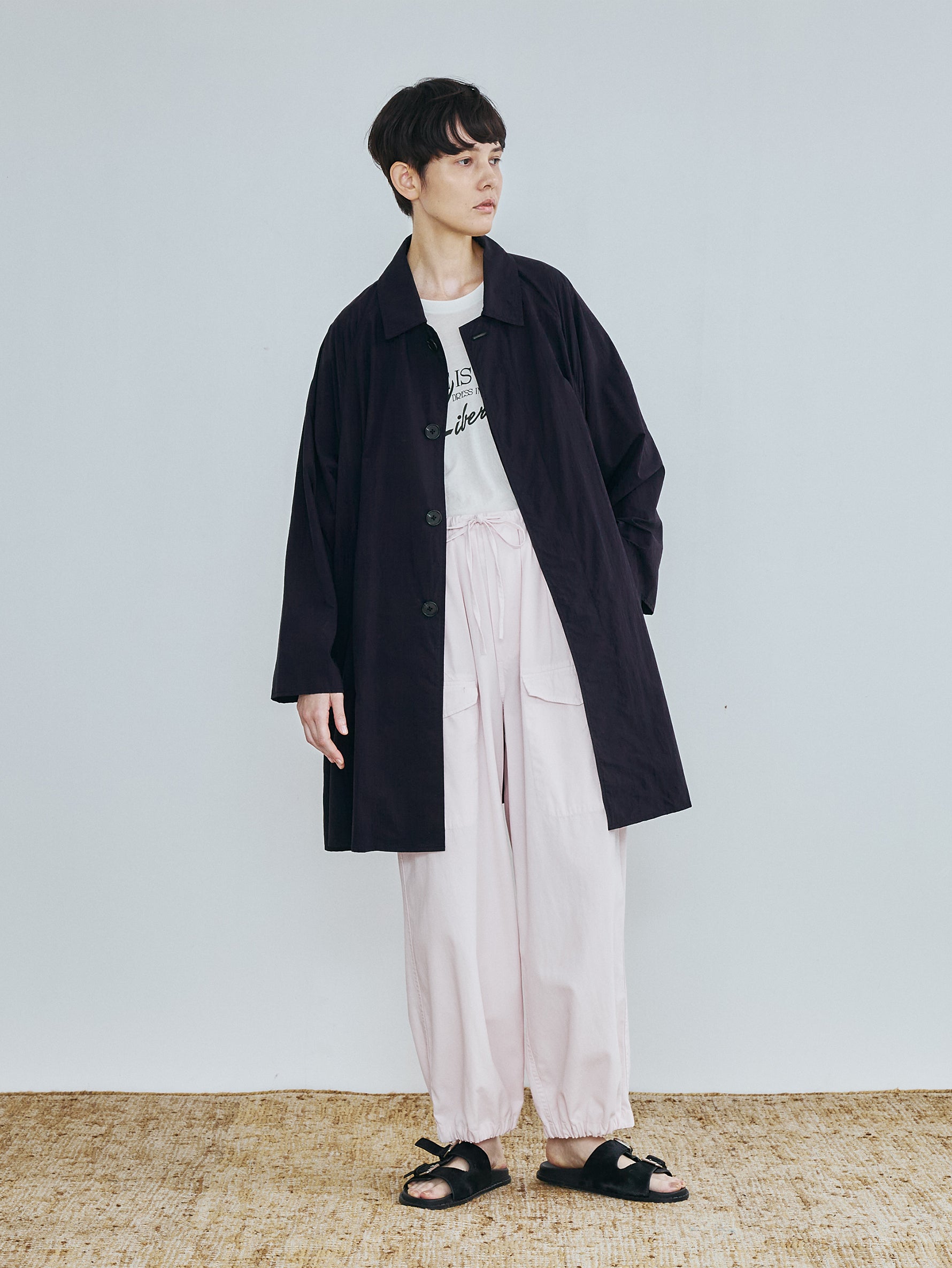 ナイロンステンカラーコート TBFS-172