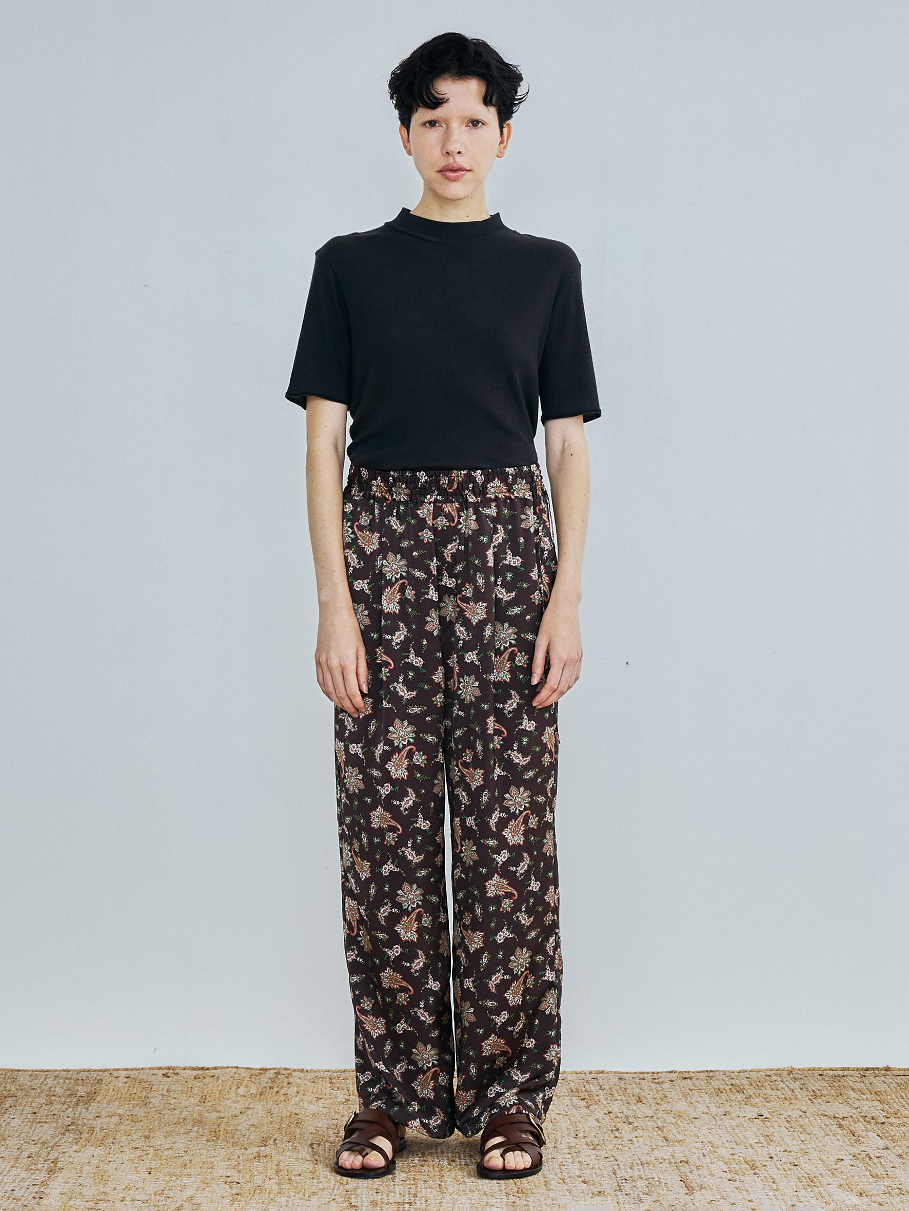 ペイズリープリントパンツ TBFS-092