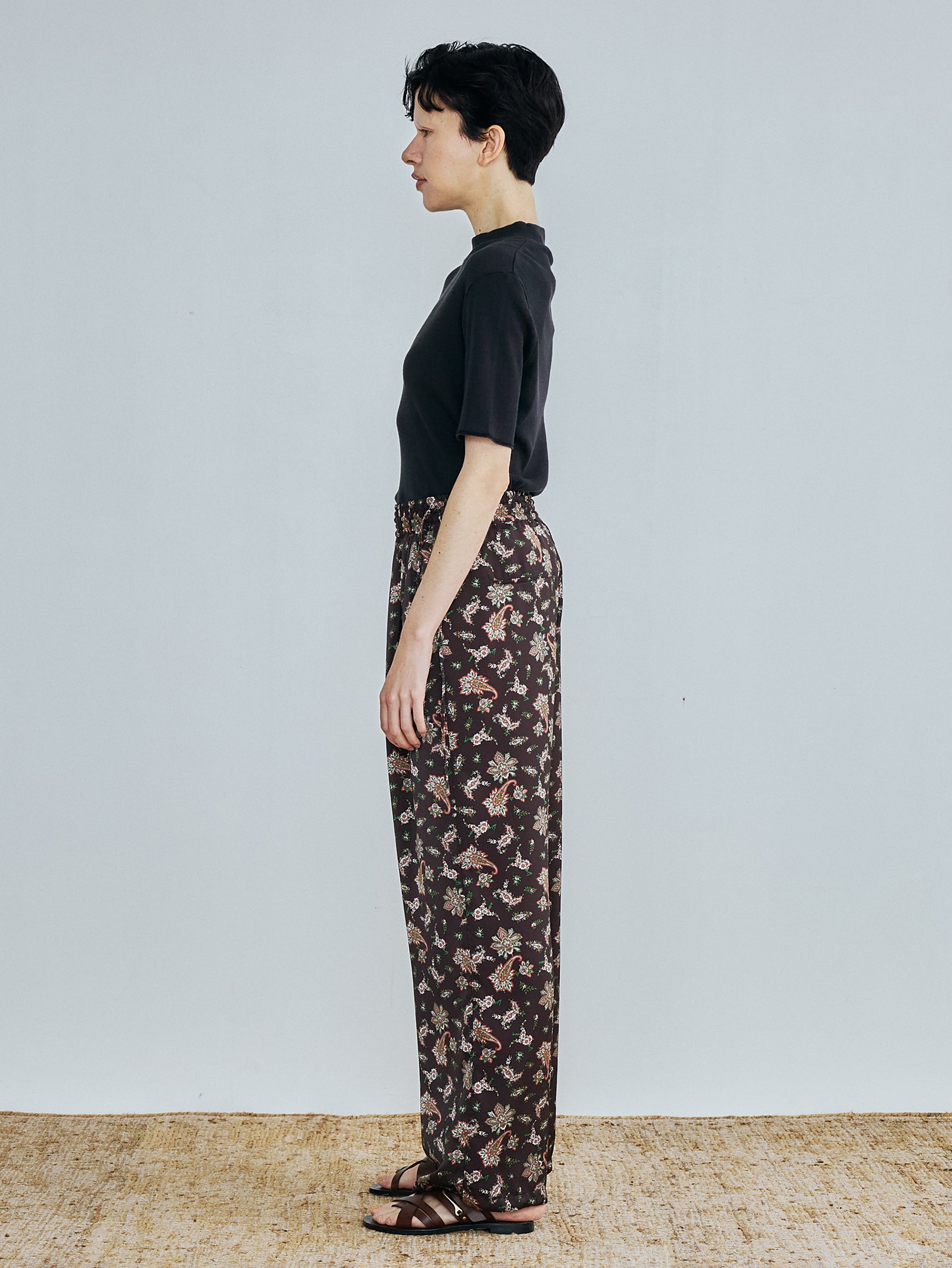 ペイズリープリントパンツ TBFS-092