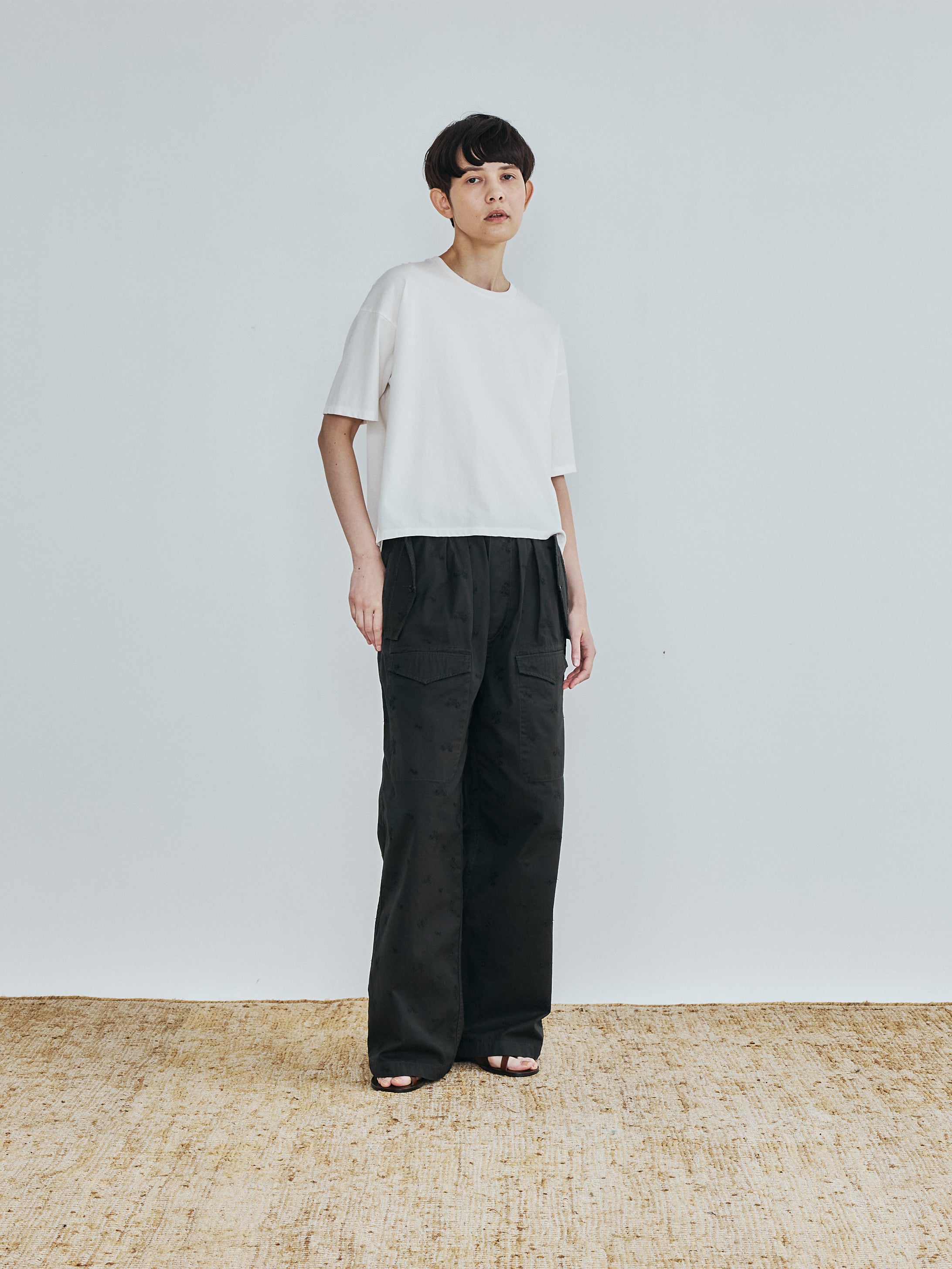 【予約商品】エンブロイダリースクエアTシャツ TBFS-191