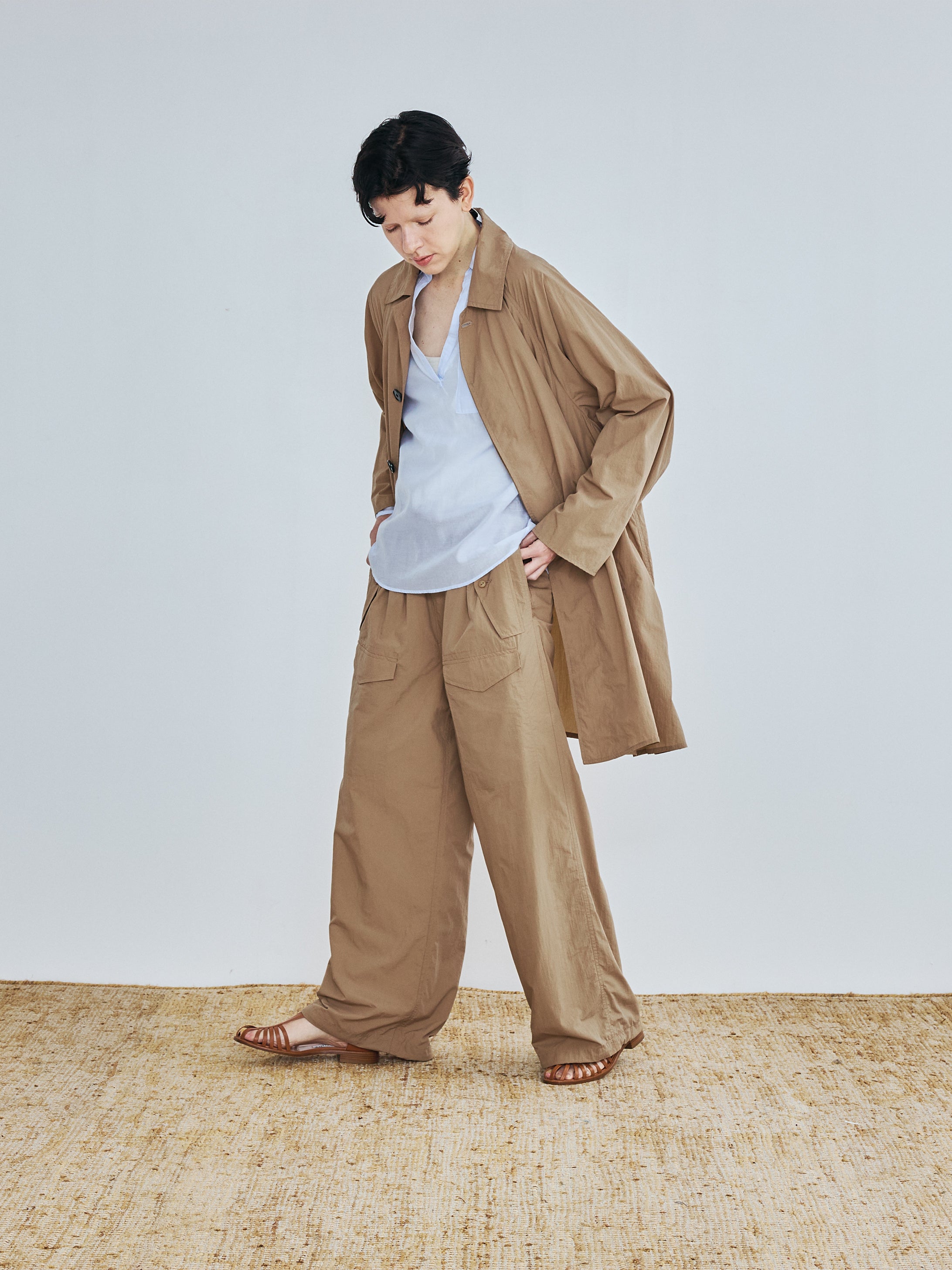 ナイロンステンカラーコート TBFS-172