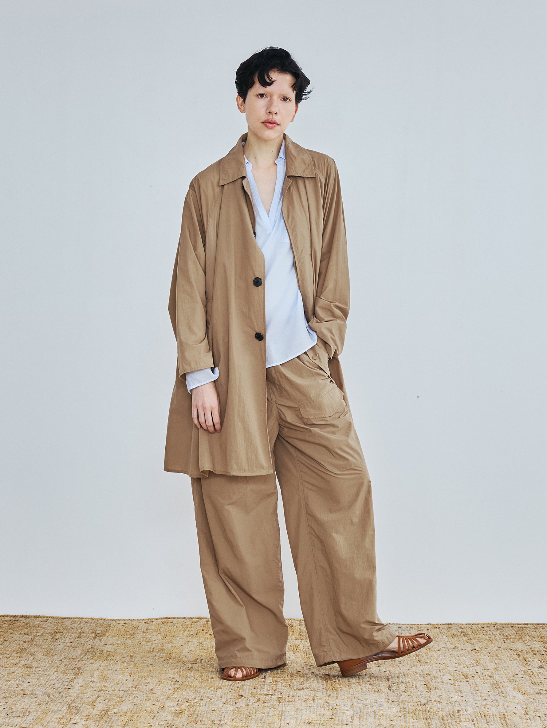 ナイロンステンカラーコート TBFS-172