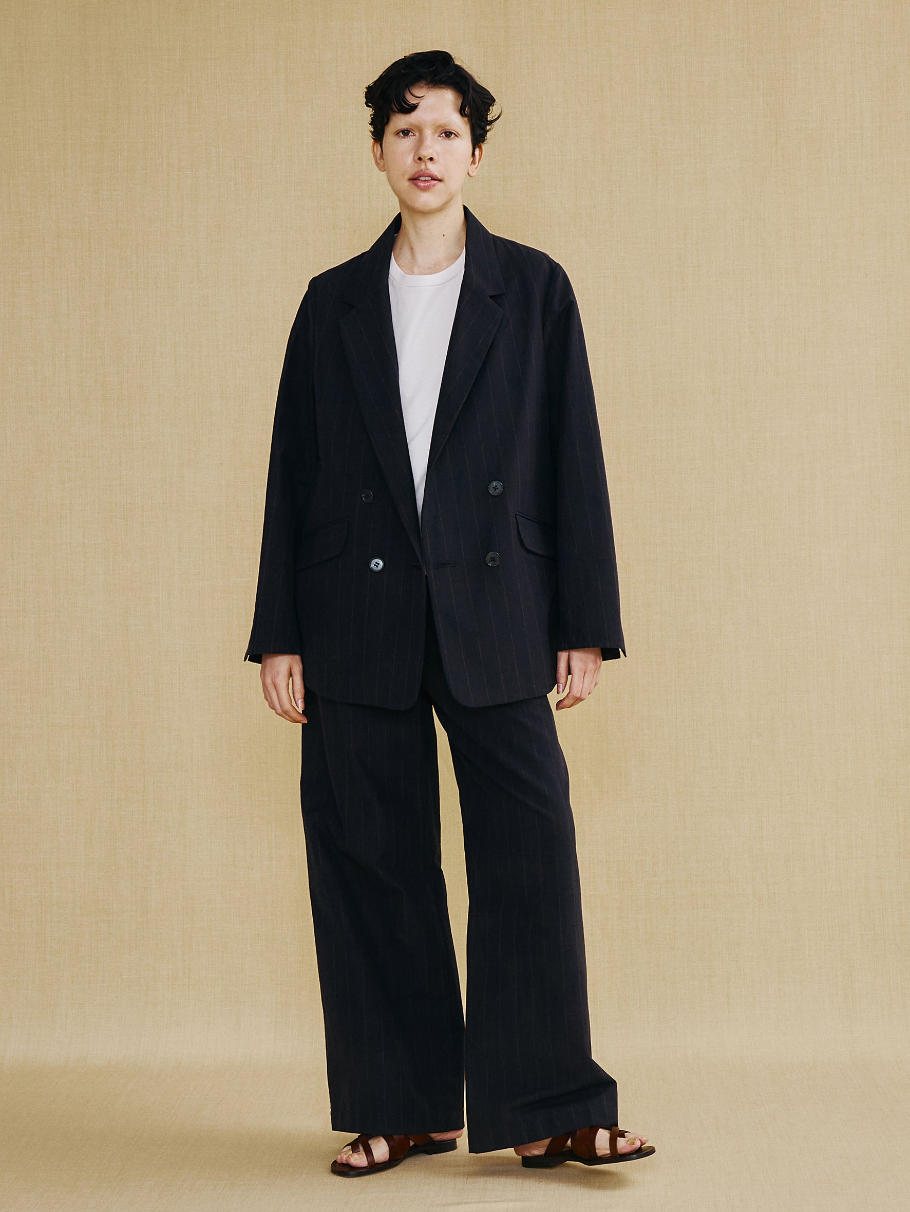 【予約商品】コットンシルクラミーダブルジャケット TBFS-142