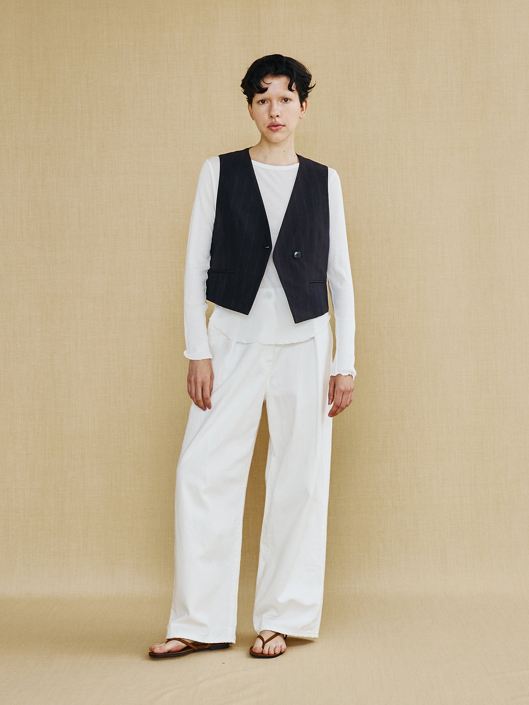 コットンシルクラミーベスト TBFS-141