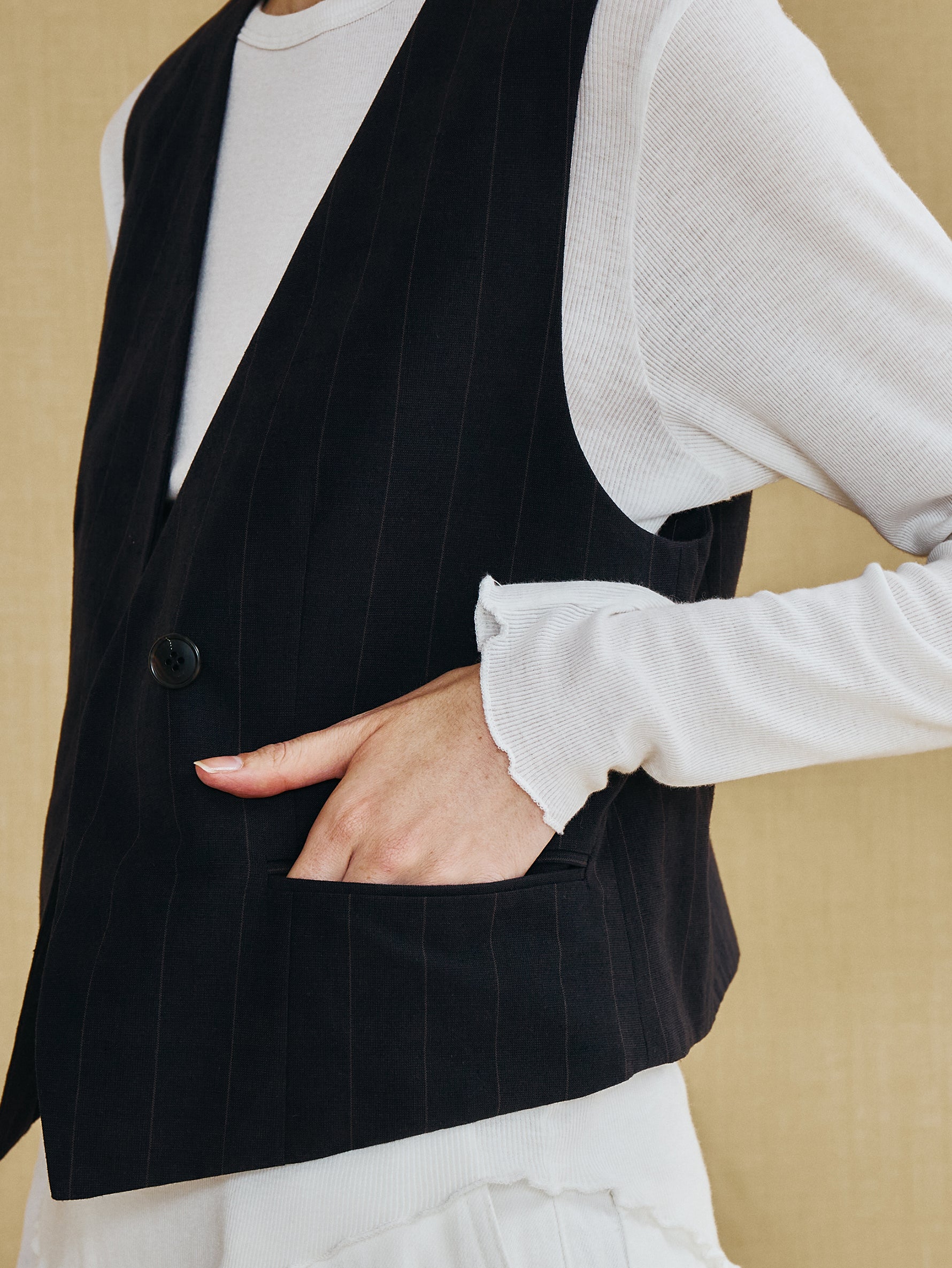 コットンシルクラミーベスト TBFS-141