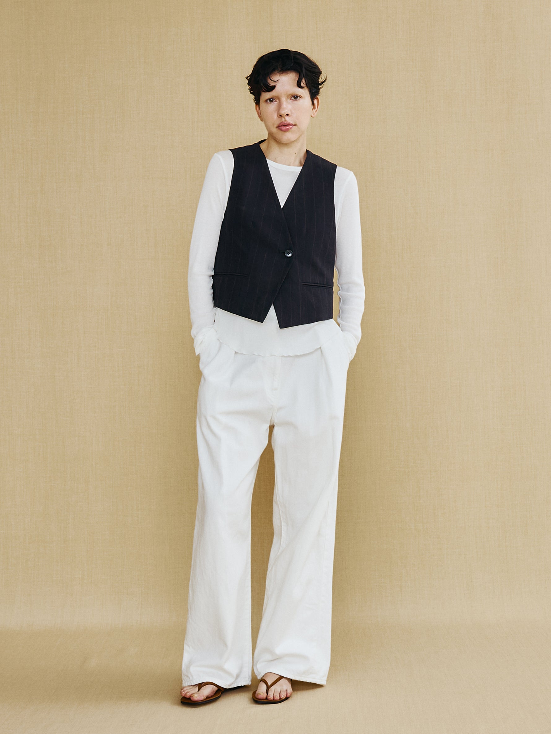 コットンシルクラミーベスト TBFS-141