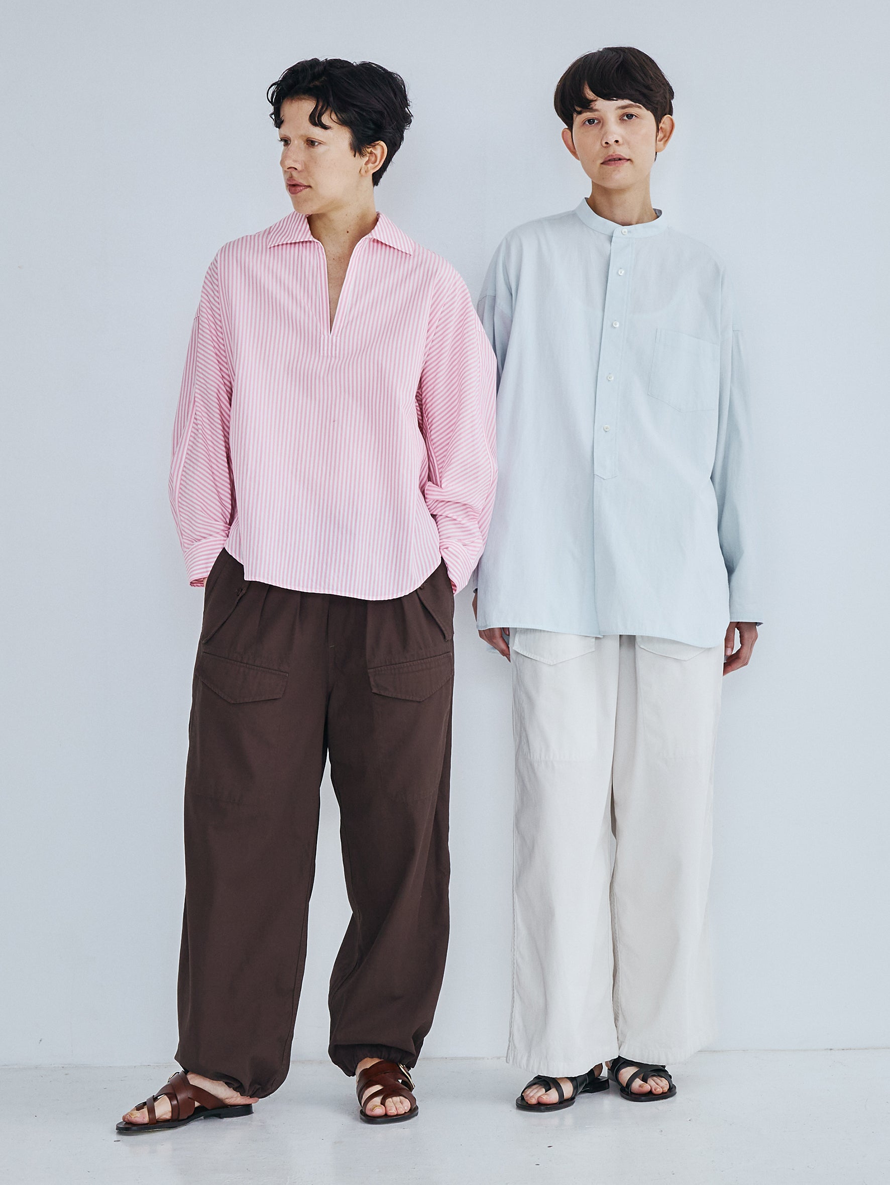 ノーカラースクエアビッグシャツuni TBFS-013